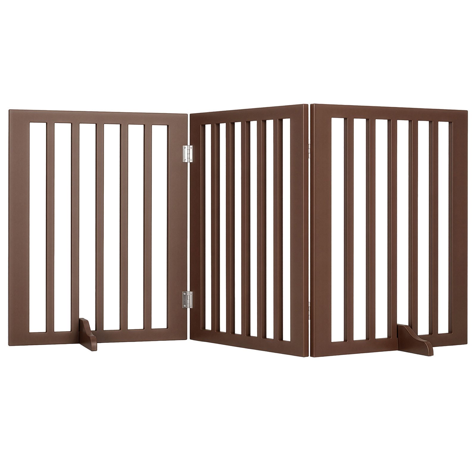 Youyijia Türstopper Treppenschutzgitter aus Holz für Hunde, freistehend, faltbar