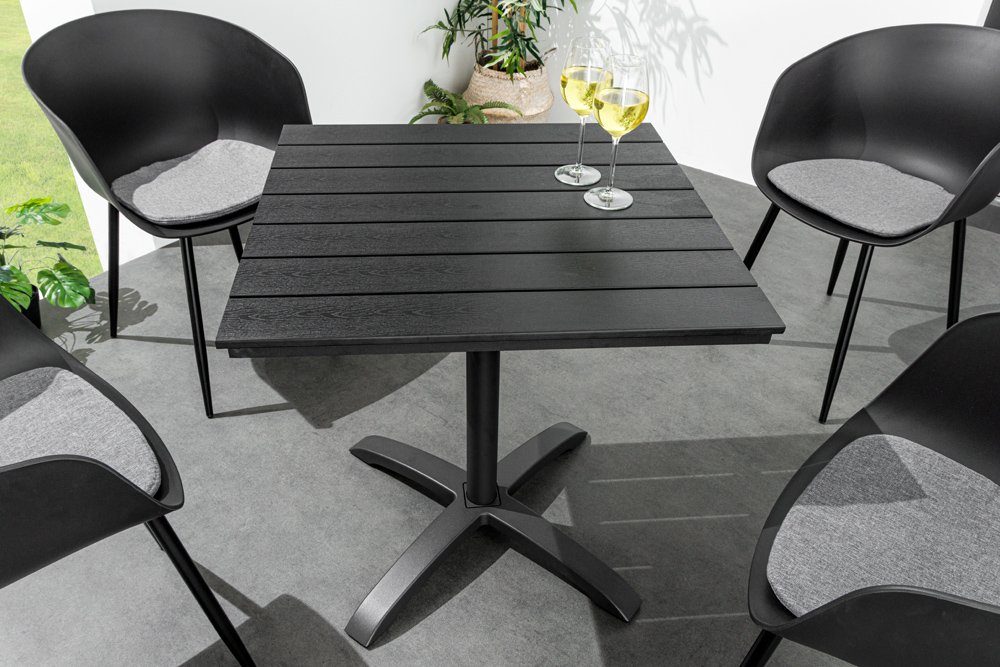 riess-ambiente Gartentisch DESIGNO 70cm schwarz (Einzelartikel, günstig online kaufen