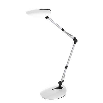 WOFI LED Tischleuchte LED Tischleuchte Ella in weiß 9W 650lm, keine Angabe, Leuchtmittel enthalten: Ja, fest verbaut, LED, warmweiss, Tischleuchte, Nachttischlampe, Tischlampe