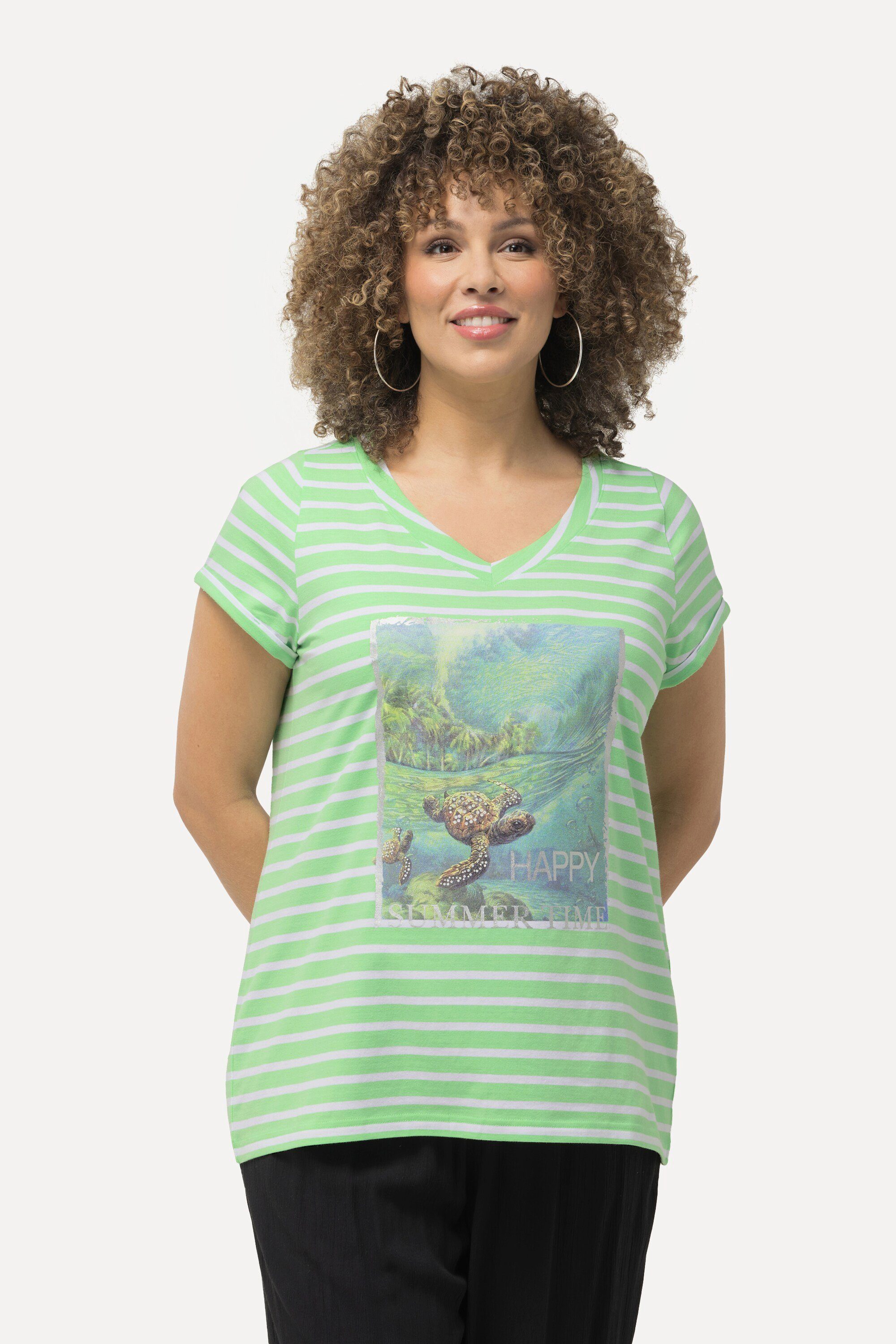 Ulla Popken T-Shirt Shirt Ringel Schildkröte günstig online kaufen