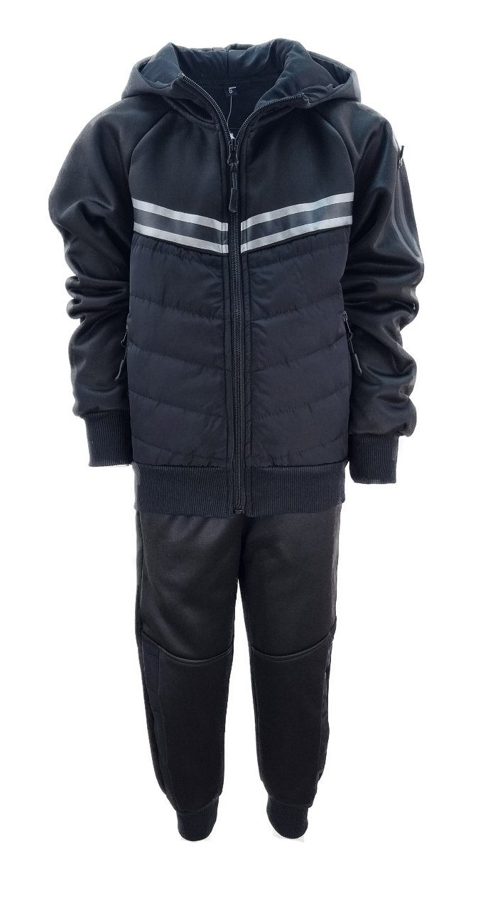 Hessis Jogginganzug Gefütterter Jungen/Mädchen Trainingsanzug Freizeitanzug JF572 (Set, Jacke mit Jogginghose), mit Kapuze, für Kinder, für Jugendliche