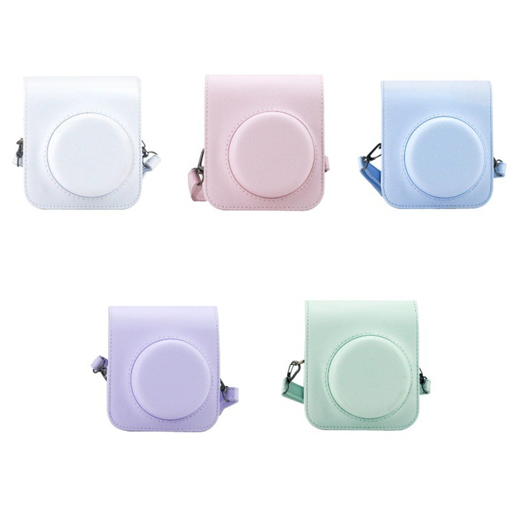 Mutig Kameratasche Tasche Kompatibel Sofortbildkamerasmit Instax Mini 12 (Sofortbildkamera aus Weichem Kunstleder mit Schulterriemen)