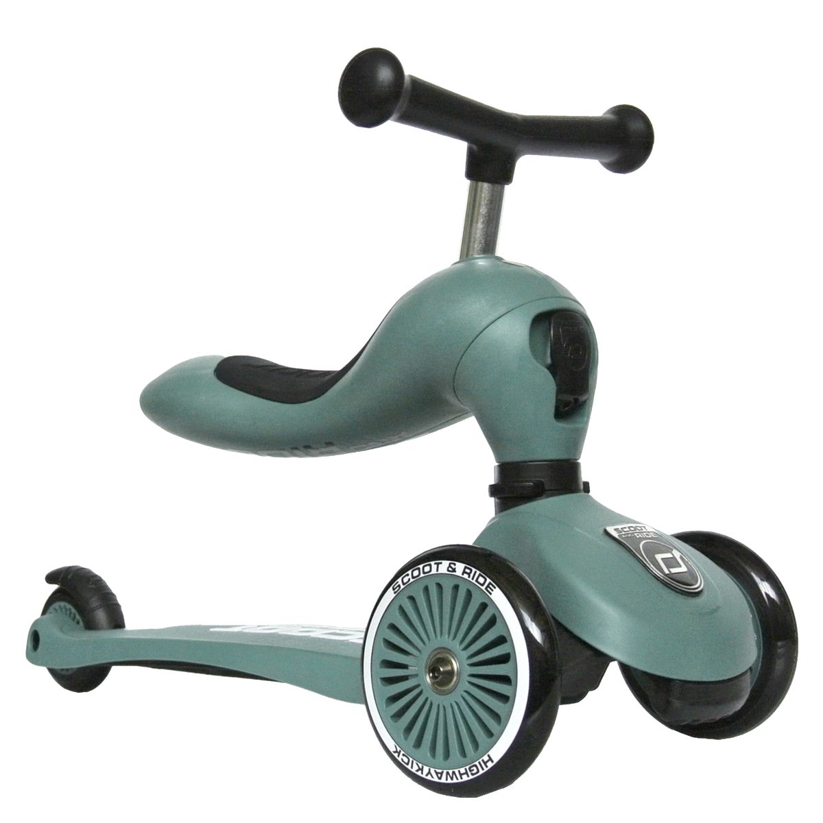 Scoot and Ride Kinderfahrzeug Lauflernhilfe Highwaykick 1, Lauflernhilfe und Kickboard, Höhenverstellung für Sitz resp. Lenker