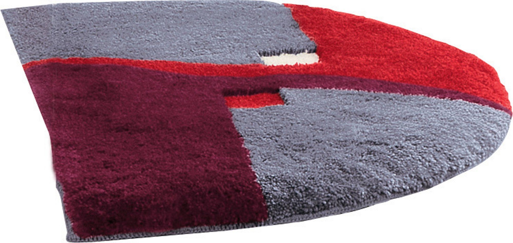 Erwin Müller Duschmatte Duschvorlage "Athen" halbrund, Höhe 20 mm, Grafik günstig online kaufen