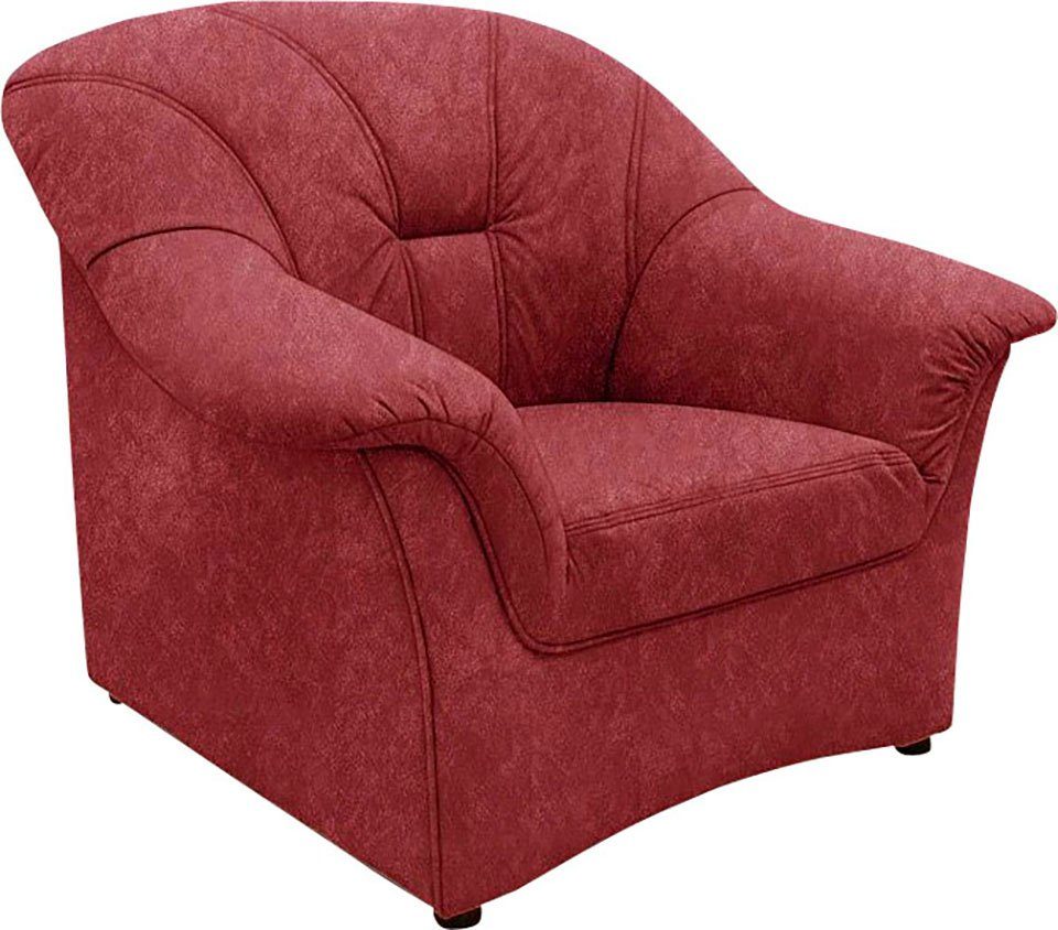 DOMO collection Sessel Papenburg zeitlose Rückensteppung, elegante Armlehne günstig online kaufen