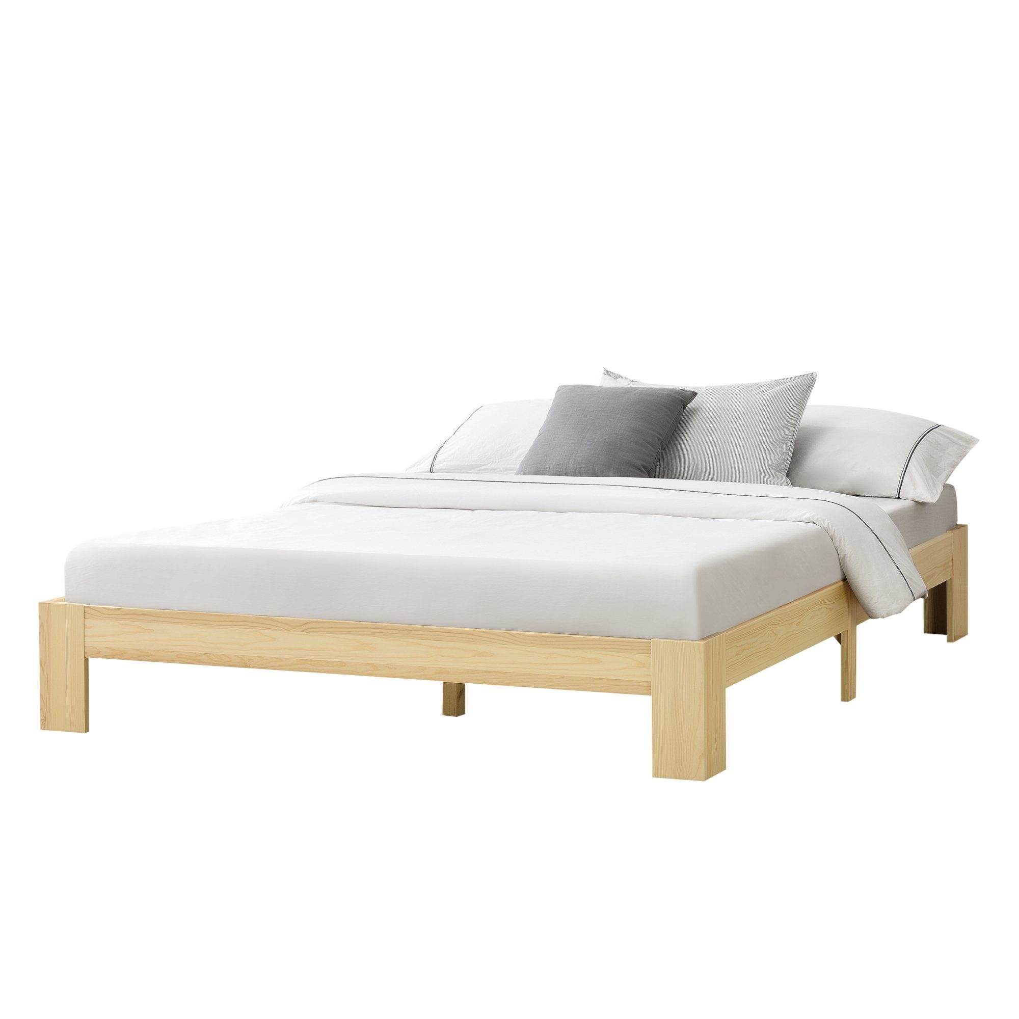 en.casa Holzbett, Raisio Doppelbett 140x200 cm günstig online kaufen