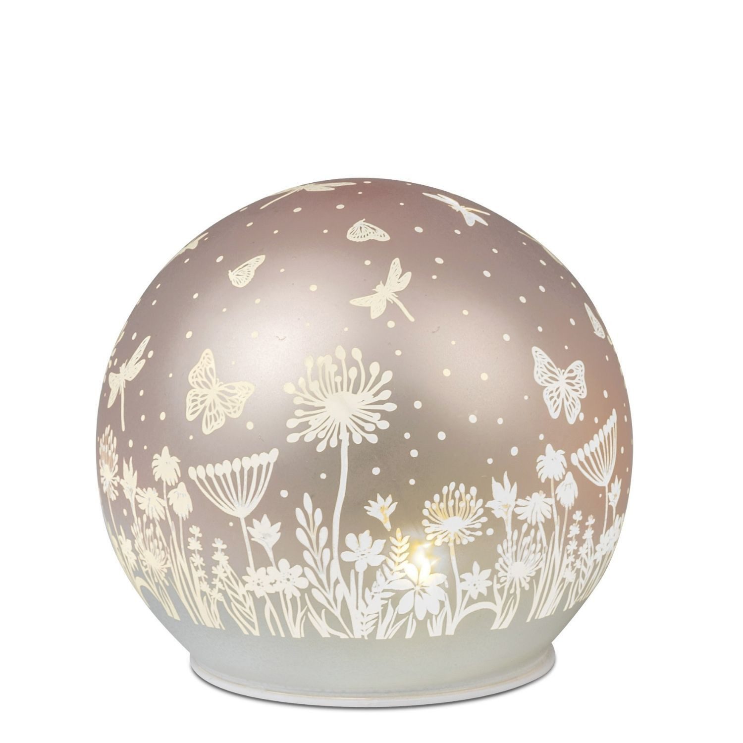 formano Tischleuchte Blumenwiese, LED, mit Timerfunktion, Rosa, Blumen, H: cm