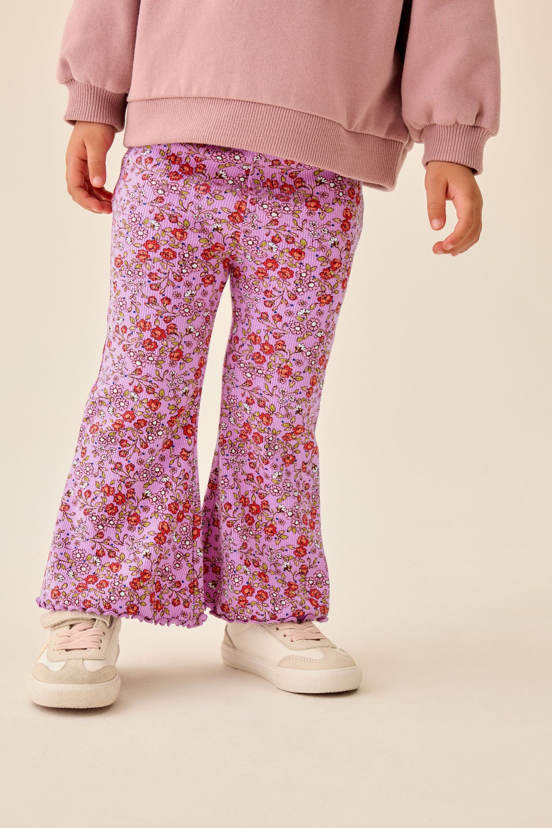 Next Leggings Geblümte Leggings mit Schlag (1-tlg)