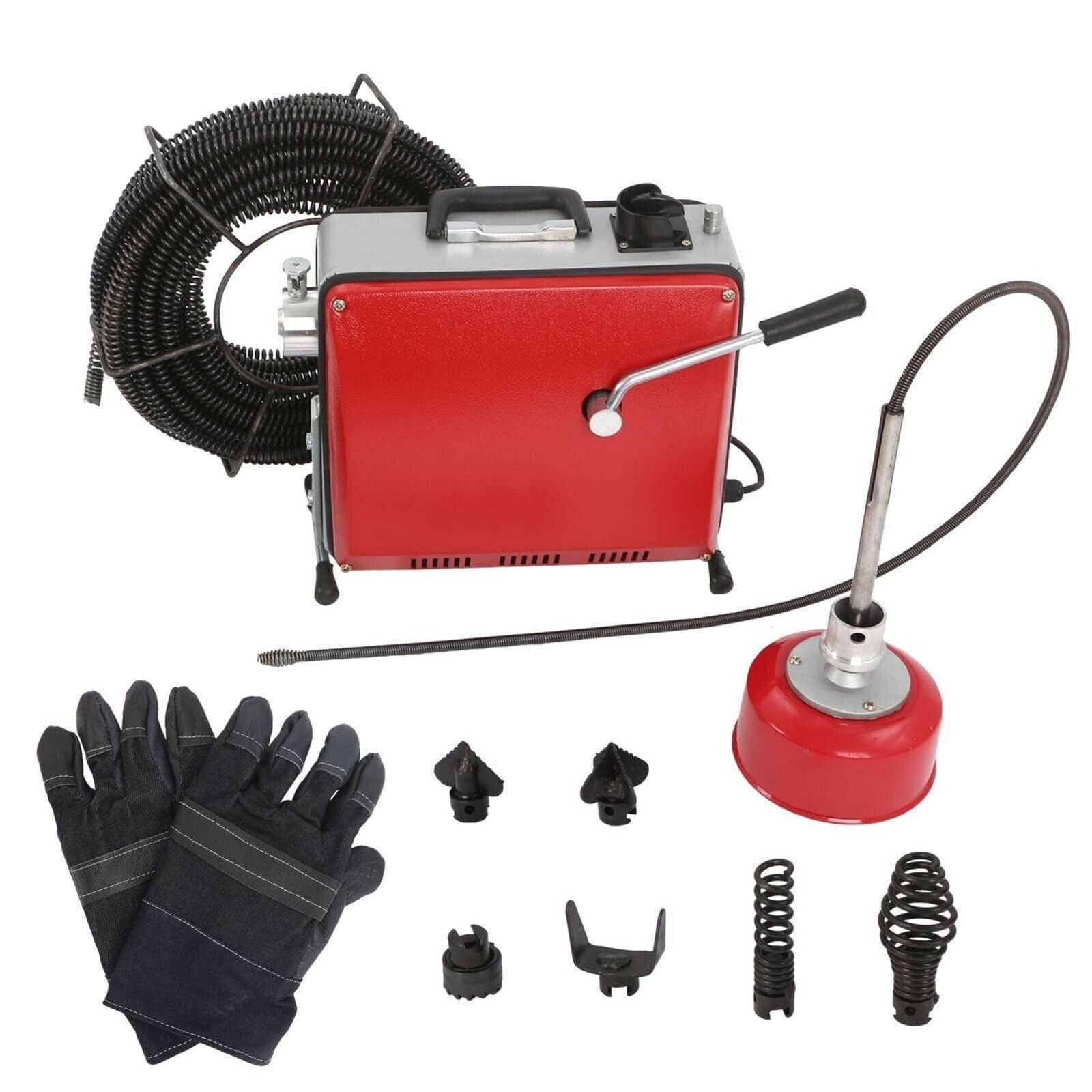 Youyijia Rohrreinigungsmaschine Elektrische Rohrreinigungsmaschine 500W Abflussreiniger Spirale