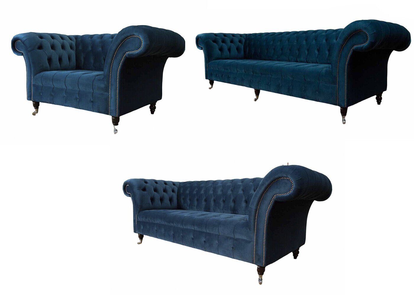 Luxus, Sofagarnitur (3-St., 4-Sitzer/Sofa Europa 3-Sitzer/Sessel), JVmoebel Sofa in Set Polster Modern Design Couch Made Sofa Sitzer 4+3+1 Wohnzimmer-Set