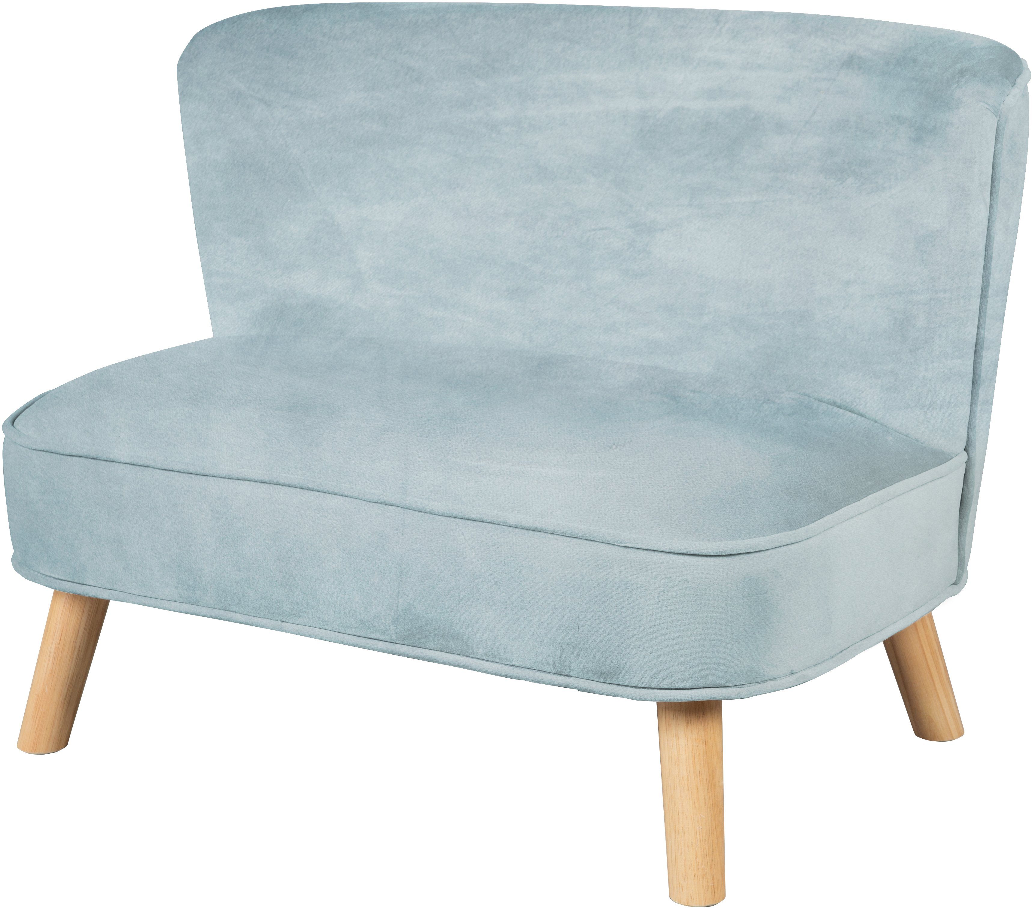 roba® Sofa hellblau/sky mit Lil Holzfüßen Sofa