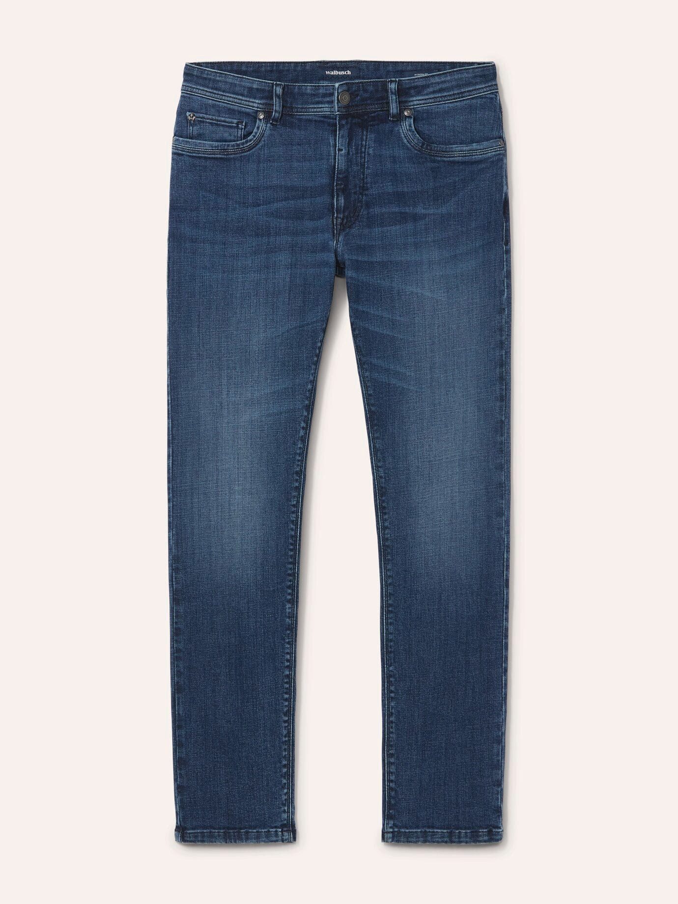 Walbusch Regular-fit-Jeans Herren Sportjeans 2.0 schlanker Modern Fit Bio-Baumwolle Stretch Jeans mit Flex-Bund, 95% Bio-Baumwolle, dehnbar & pflegeleicht – Bild 2 von 4