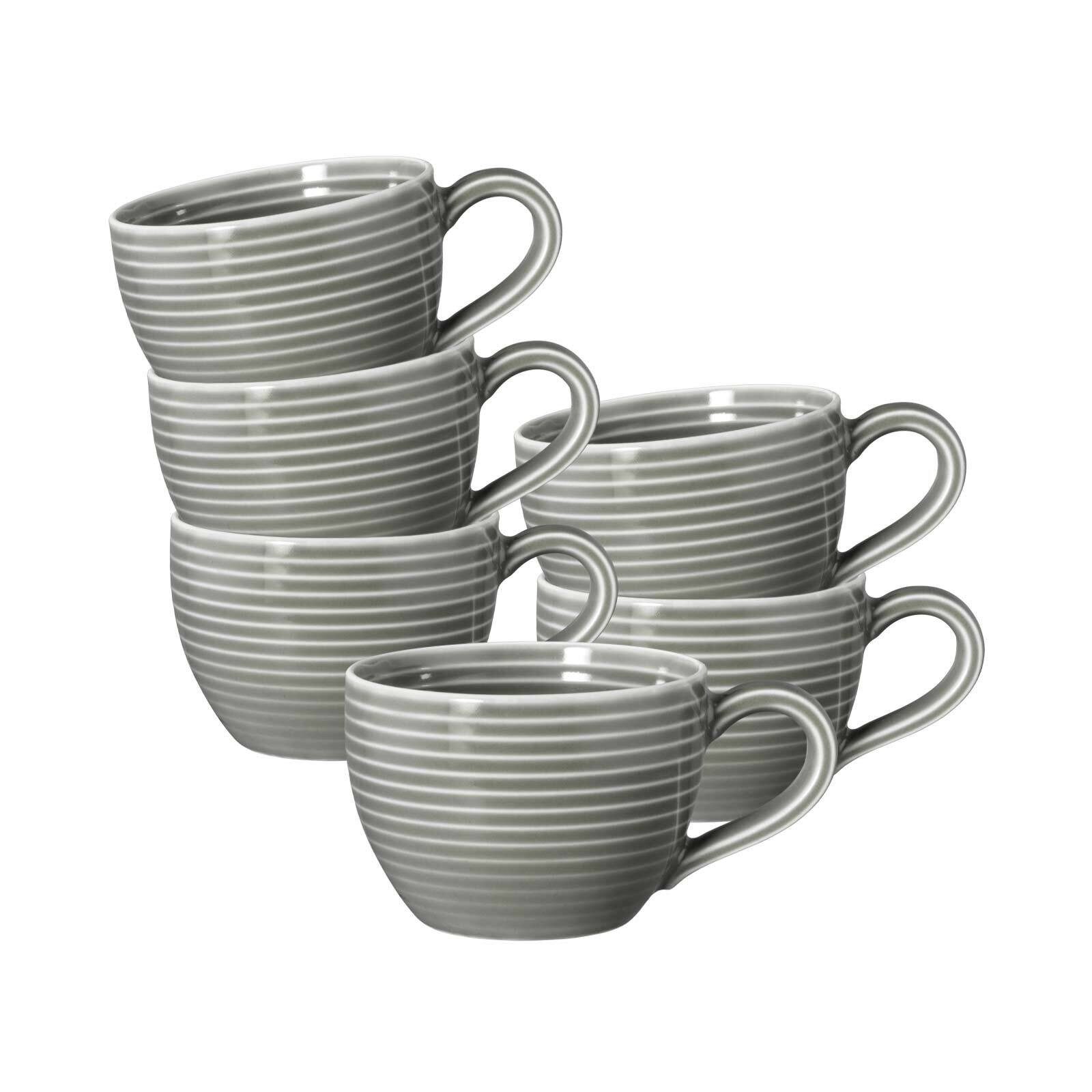 Seltmann Weiden Espressotasse Beat Color Glaze Espressotassen 0,11 l 6er Set, 6-tlg., Porzellan