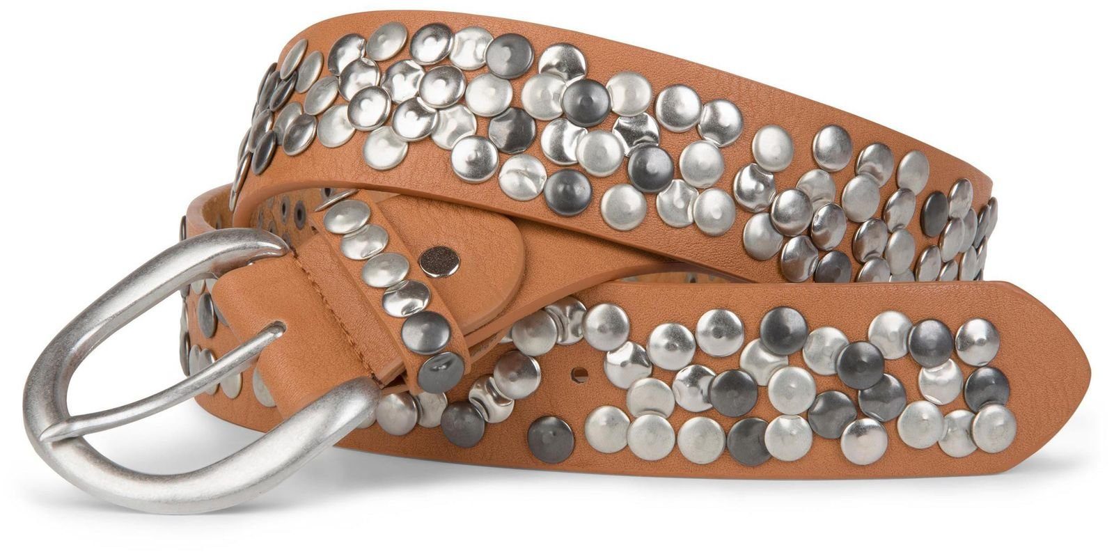 styleBREAKER Nietengürtel Nietengürtel im Vintage Style (1-St)