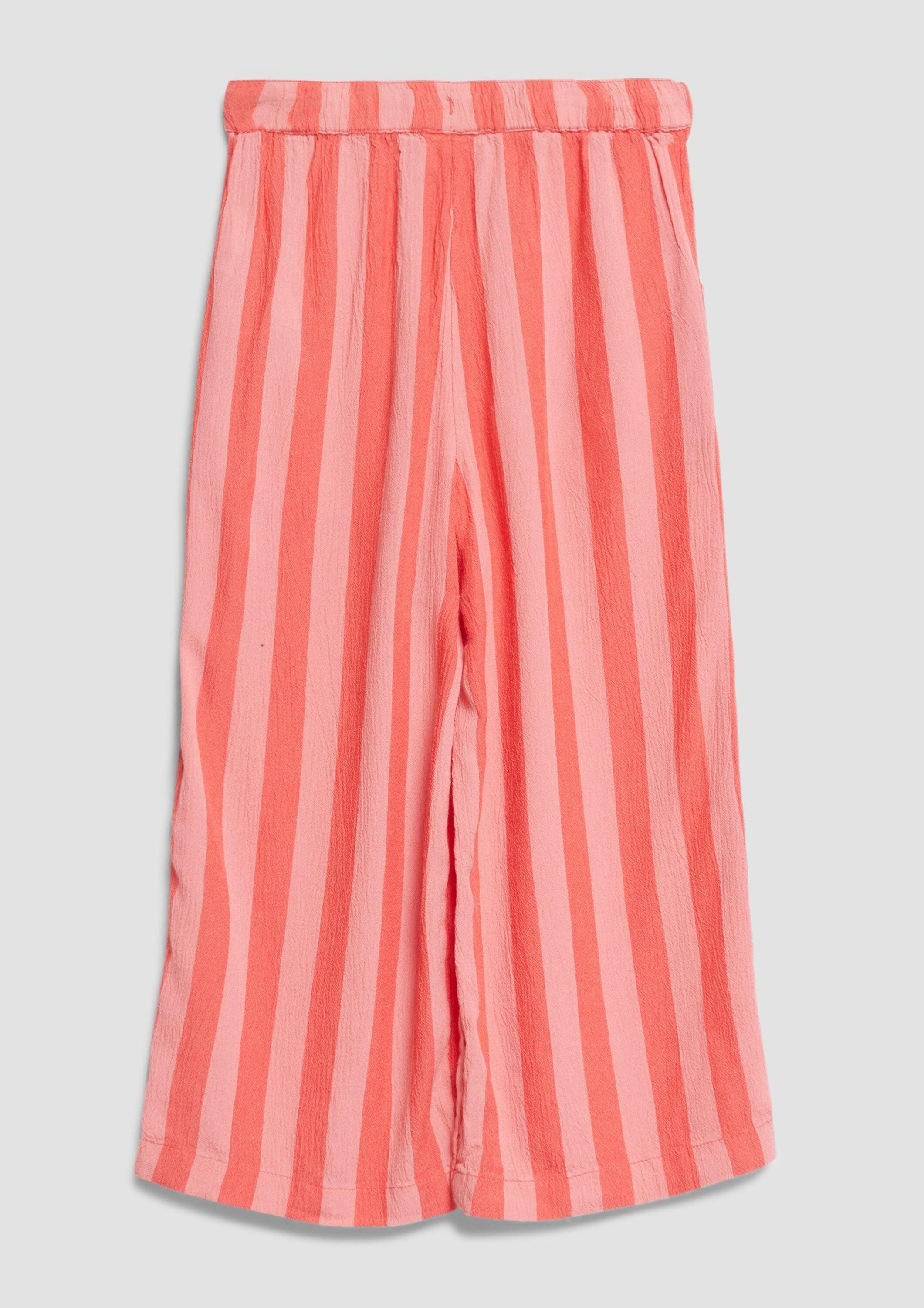 s.Oliver Chinos Hose WIDE LEG Wide Leg Hose aus Crinkle-Viskose