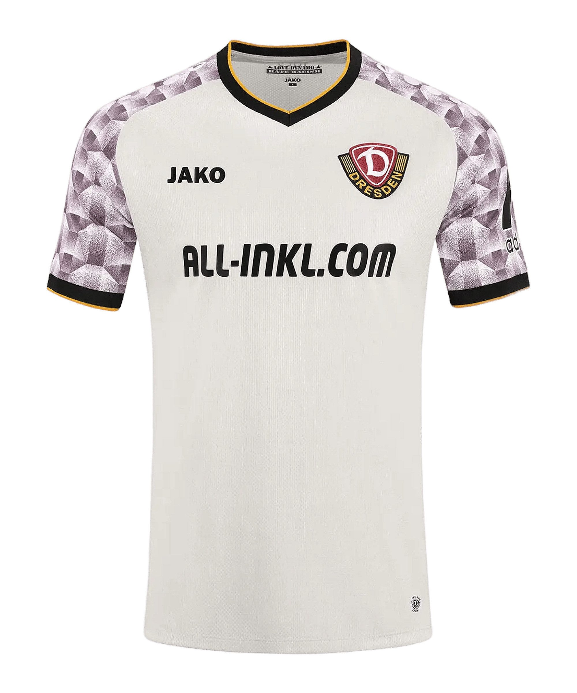 Jako Fußballtrikot JAKO Dynamo Dresden Trikot Away 2026/2027 Weiß 2. Bundesliga