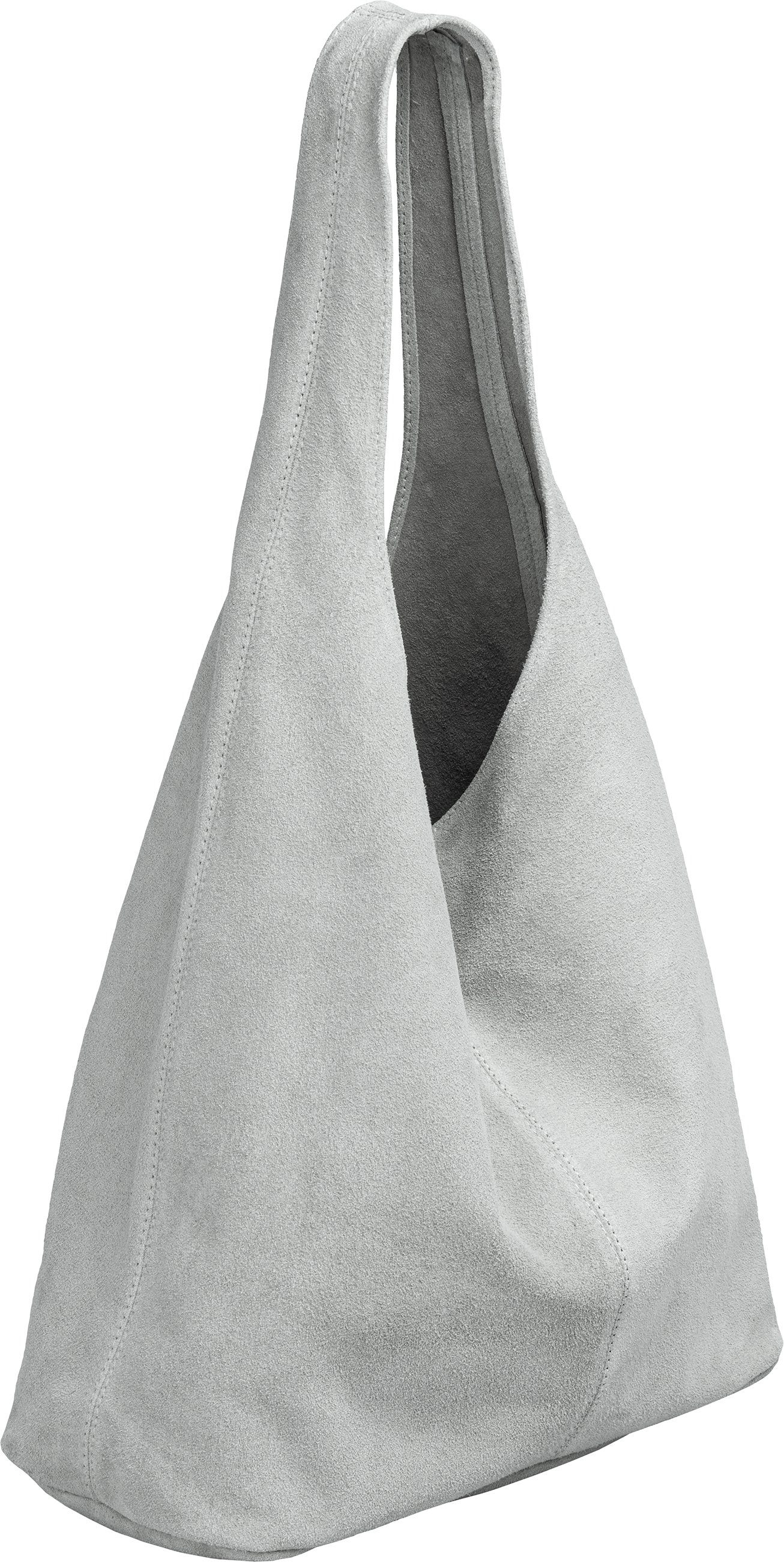 Caspar Schultertasche große Damen Wildleder Tasche Hobo Bag - CLASSIC LINE günstig online kaufen