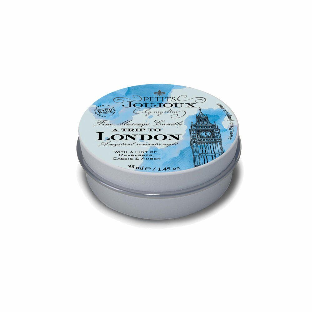 mystim Duftkerze Petits Joujoux a Trip to London 43 ml, in kleinem Metalldöschen