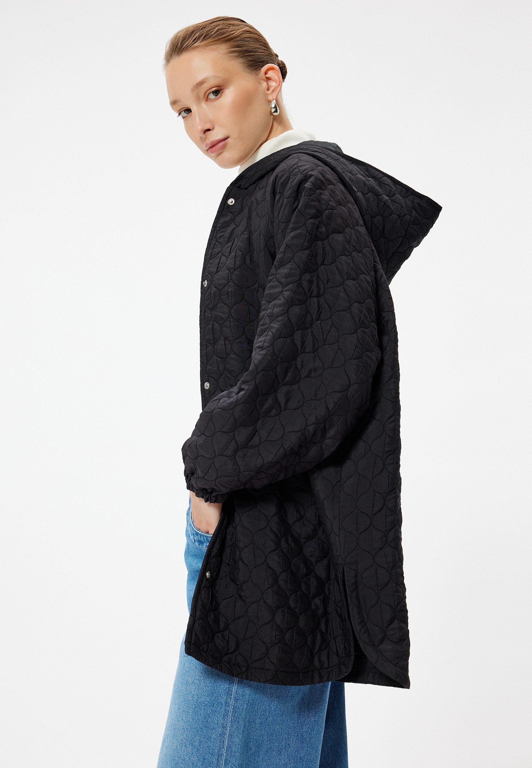 Koton Regenmantel Oversize Mit Druckknopfdetail