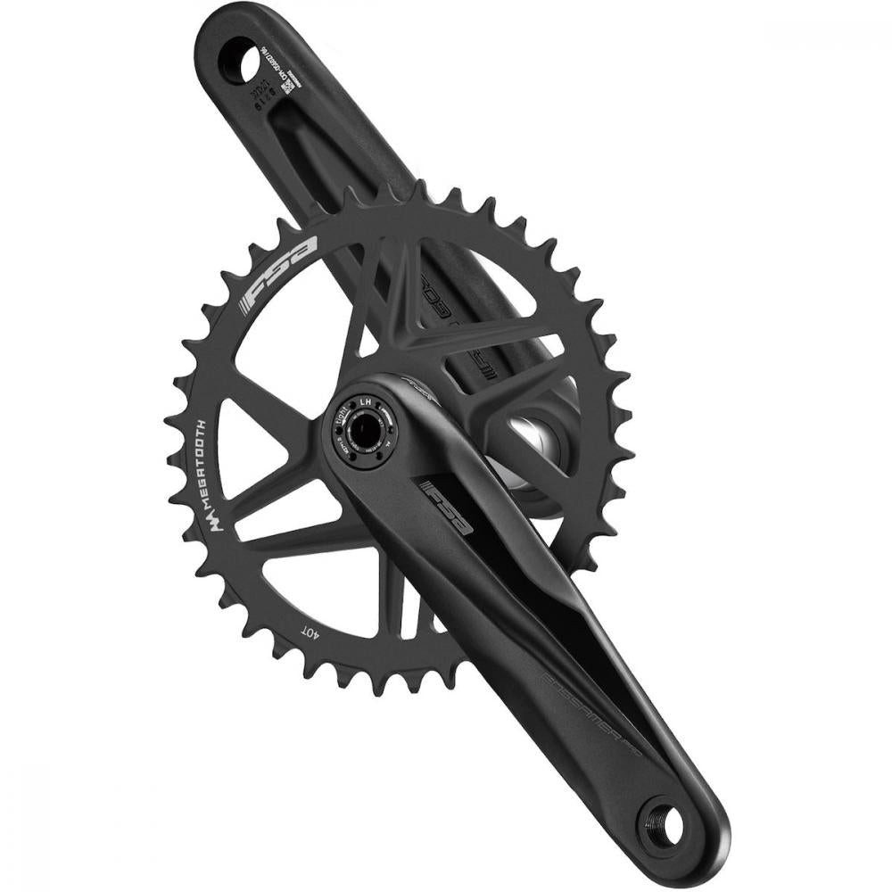 FSA Fahrradketten FSA Kurbelgarnitur Gossamer Pro MegaExo AGX+ 172,5 mm Schwarz - steife