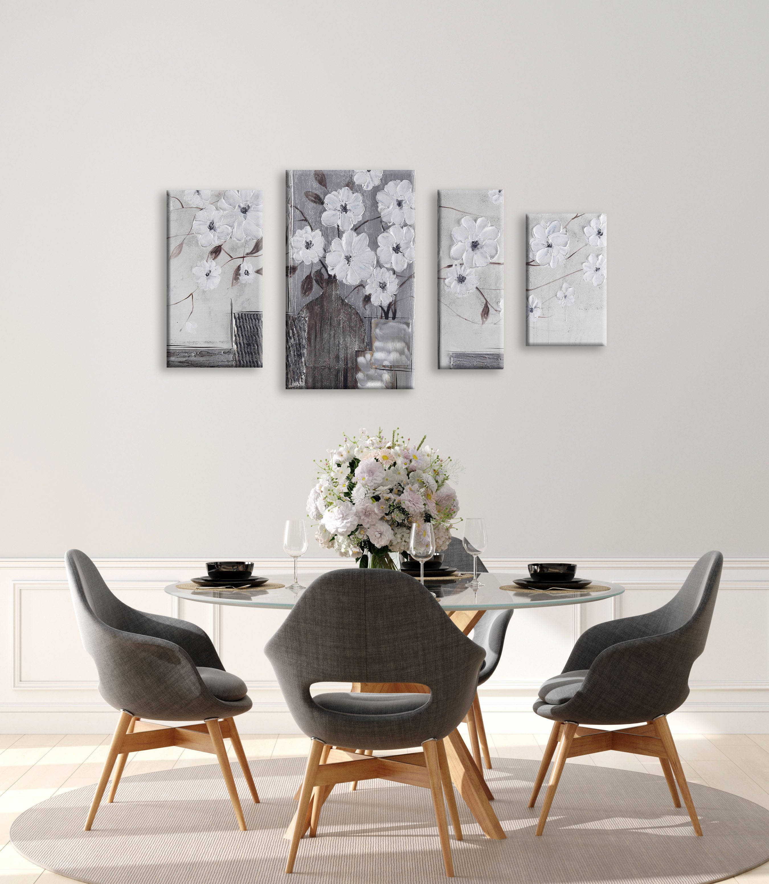 Bönninghoff Ölgemälde, Blumen, Blumenbilder, Gemälde, Kunst, Pflanzen (1 St), jedes Bild ein Unikat