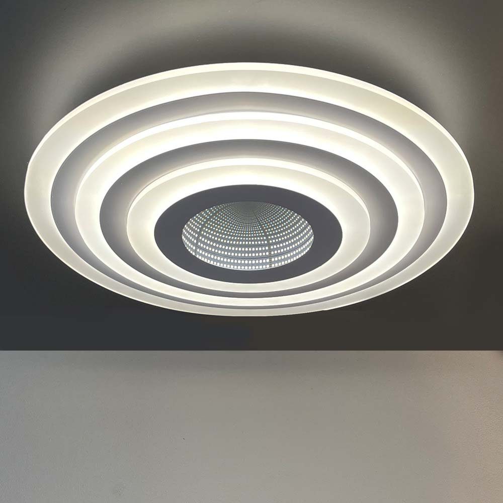 Neutralweiß, Deckenlampe Warmweiß, Tageslichtweiß, verbaut, Kaltweiß, LED dimmbar LED-Leuchtmittel LED etc-shop Deckenleuchte, Fernbedienung Deckenleuchte fest