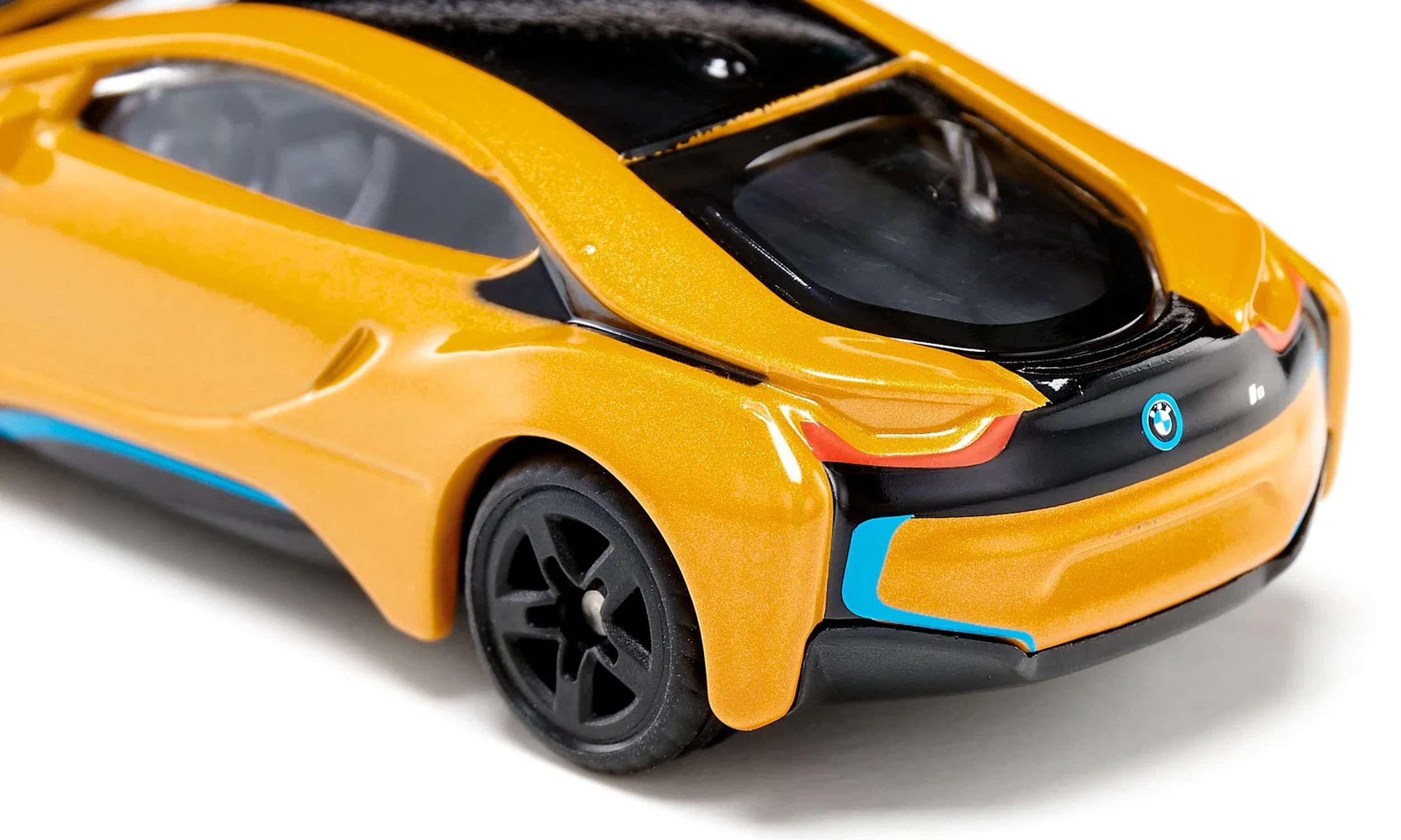 Siku Spielzeug-Auto Sportwagen Modell mit auffälliger goldgelber Lackierung, Goldgelbe Lackierung, Sportwagen-Design