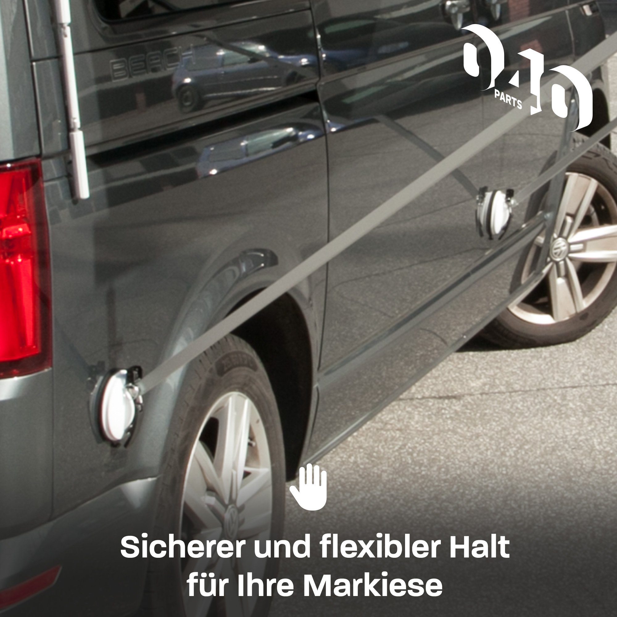 040Parts Spanngurt 040Parts Camping Markisenhalter für Thule Fiamma Dometic Markiesen