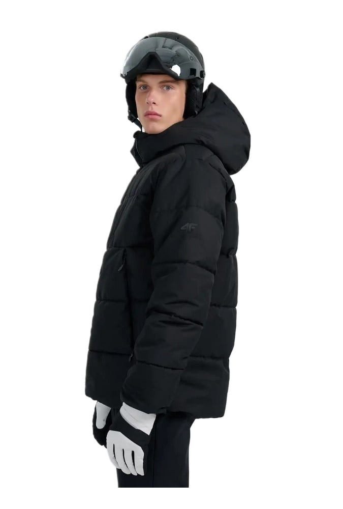 4F Winterjacke Winter-Skijacke Technical M0788 mit Kapuze und Schneefang