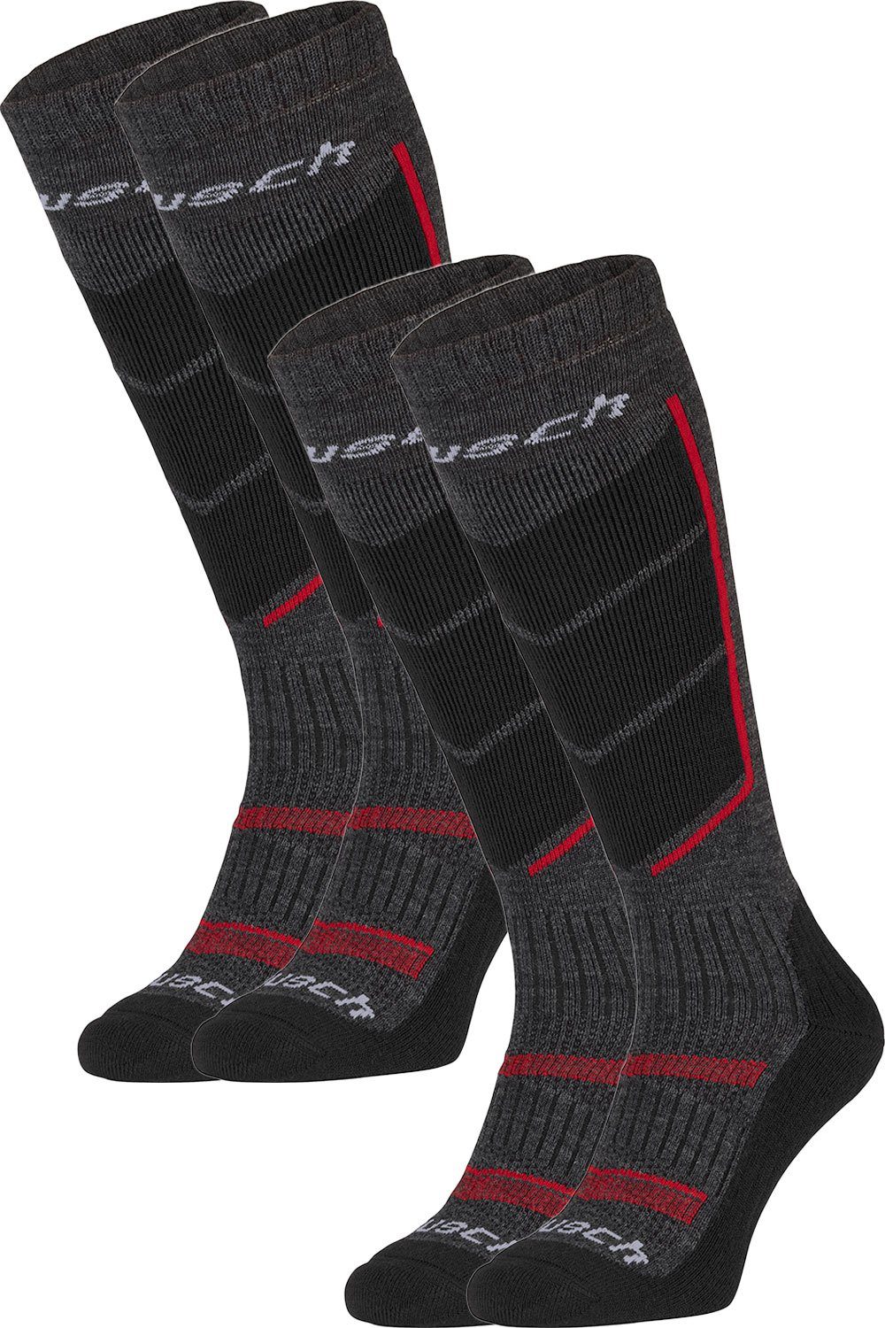 Reusch Langsocken (Packung, 2er Pack) mit eingearbeitetem Kompressionsgewebe