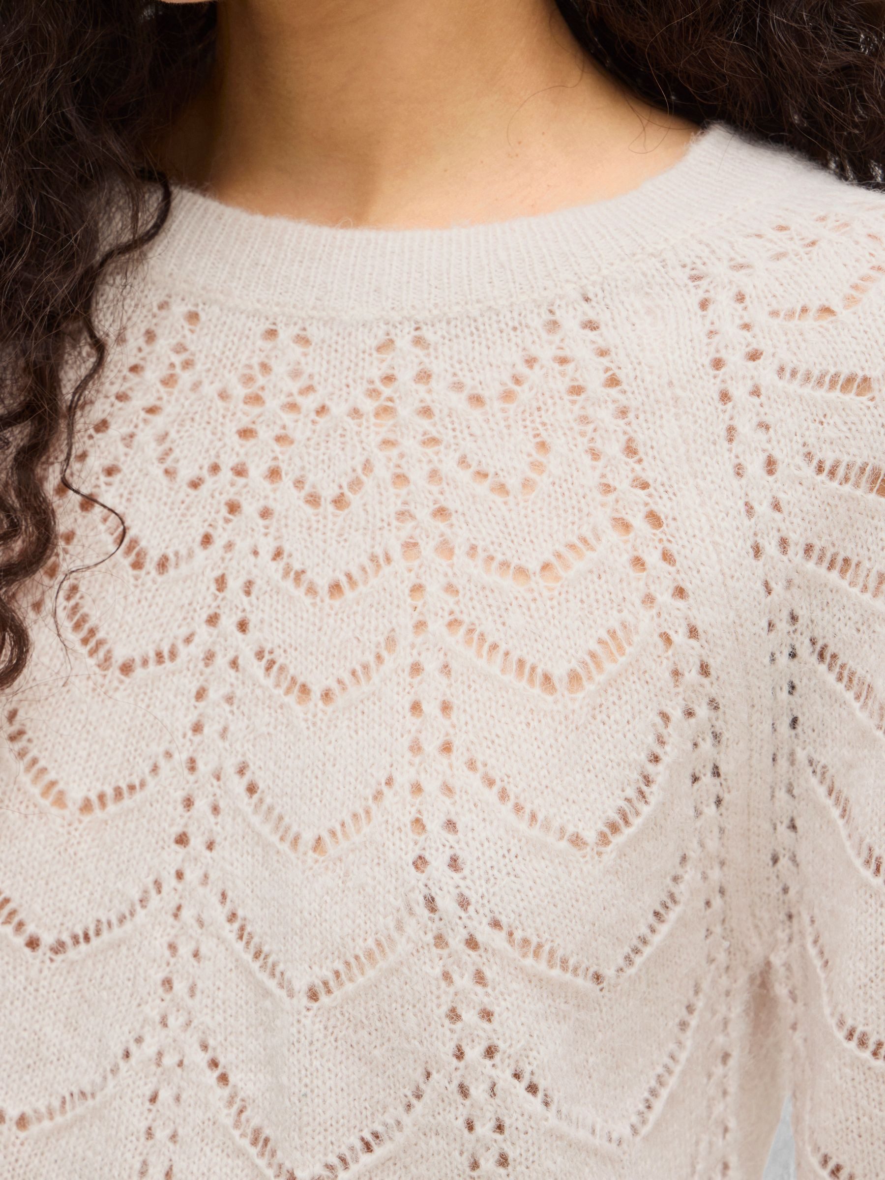 Vila Strickpullover Zeitloses Design mit nahtlosen Details (1-tlg) VITULI O günstig online kaufen