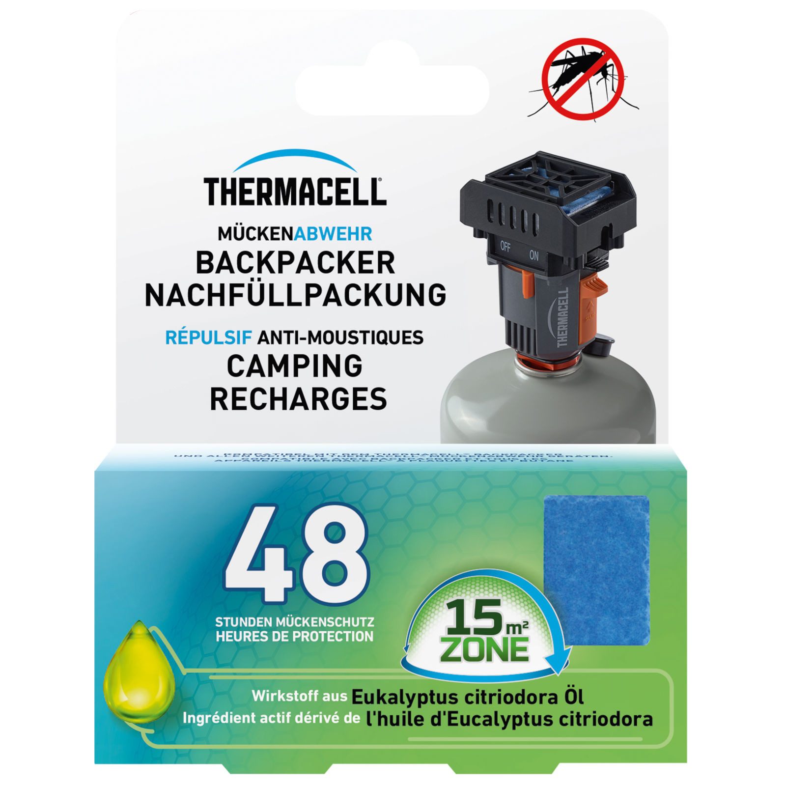 Insektenabwehrgerät Mückenabwehr Backpacker Nachfüllpackung