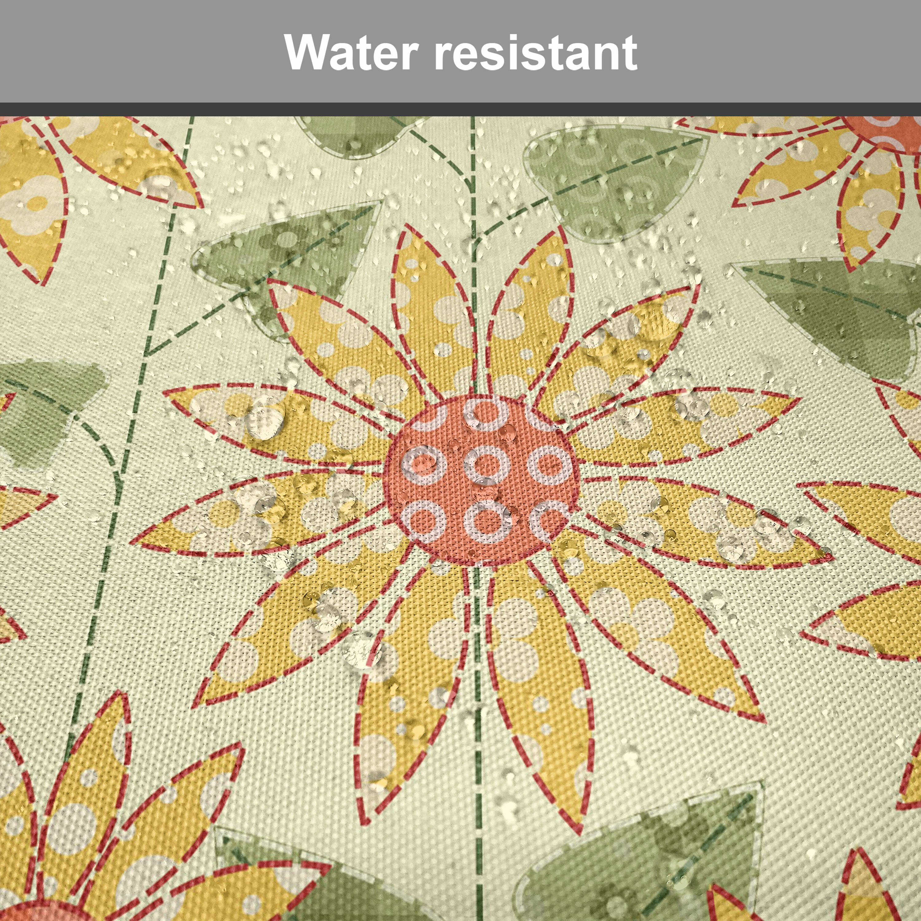 Kissen Patchwork-Art-Kunst Sonnenblume Riemen Dekoratives wasserfestes Abakuhaus Küchensitze, mit Stuhlkissen für