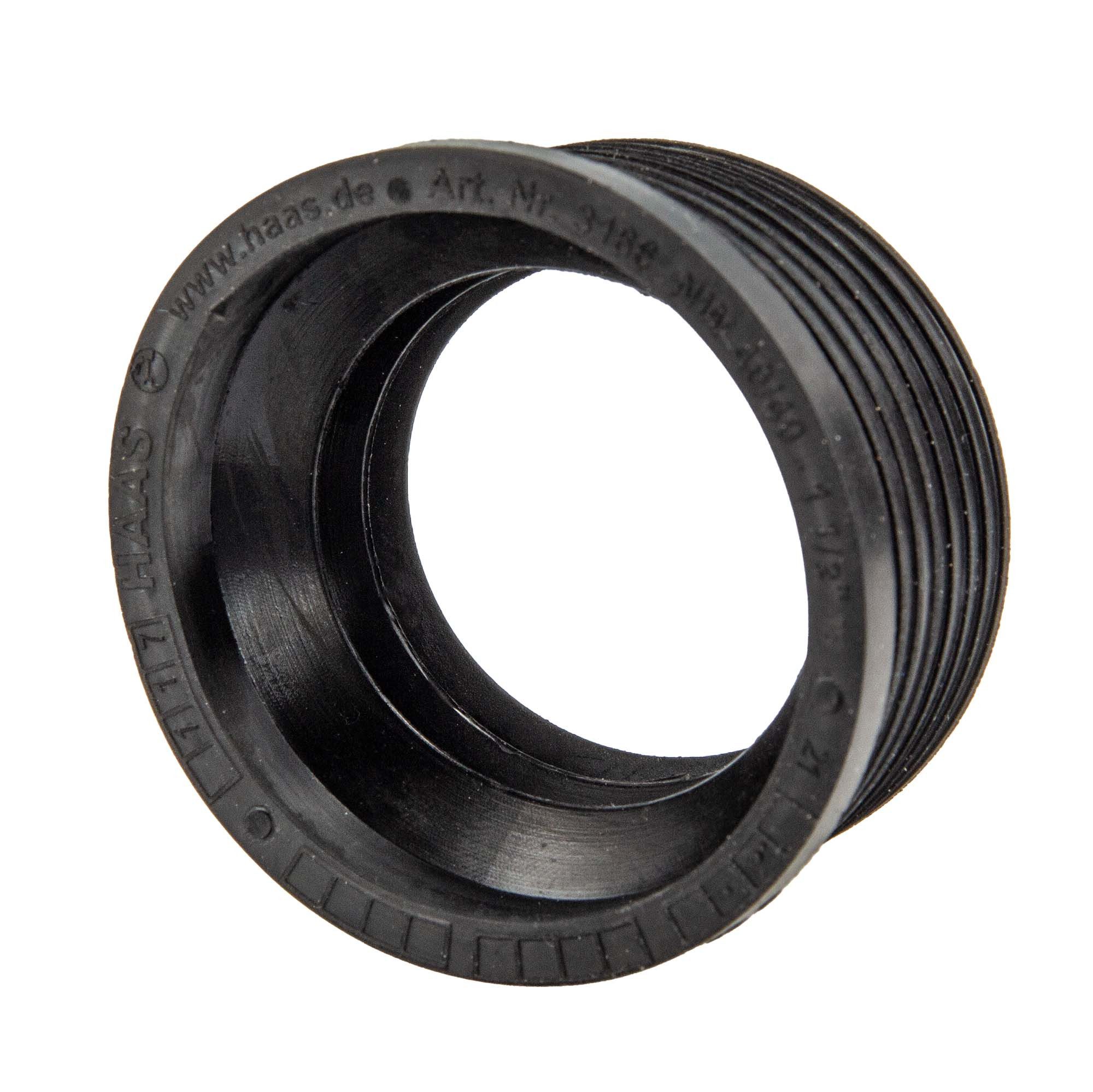 HAAS Ablaufrohr Gummimanschette für Gussrohr Abflussrohr Außen Ø 50 mm x Innen Ø 40 mm