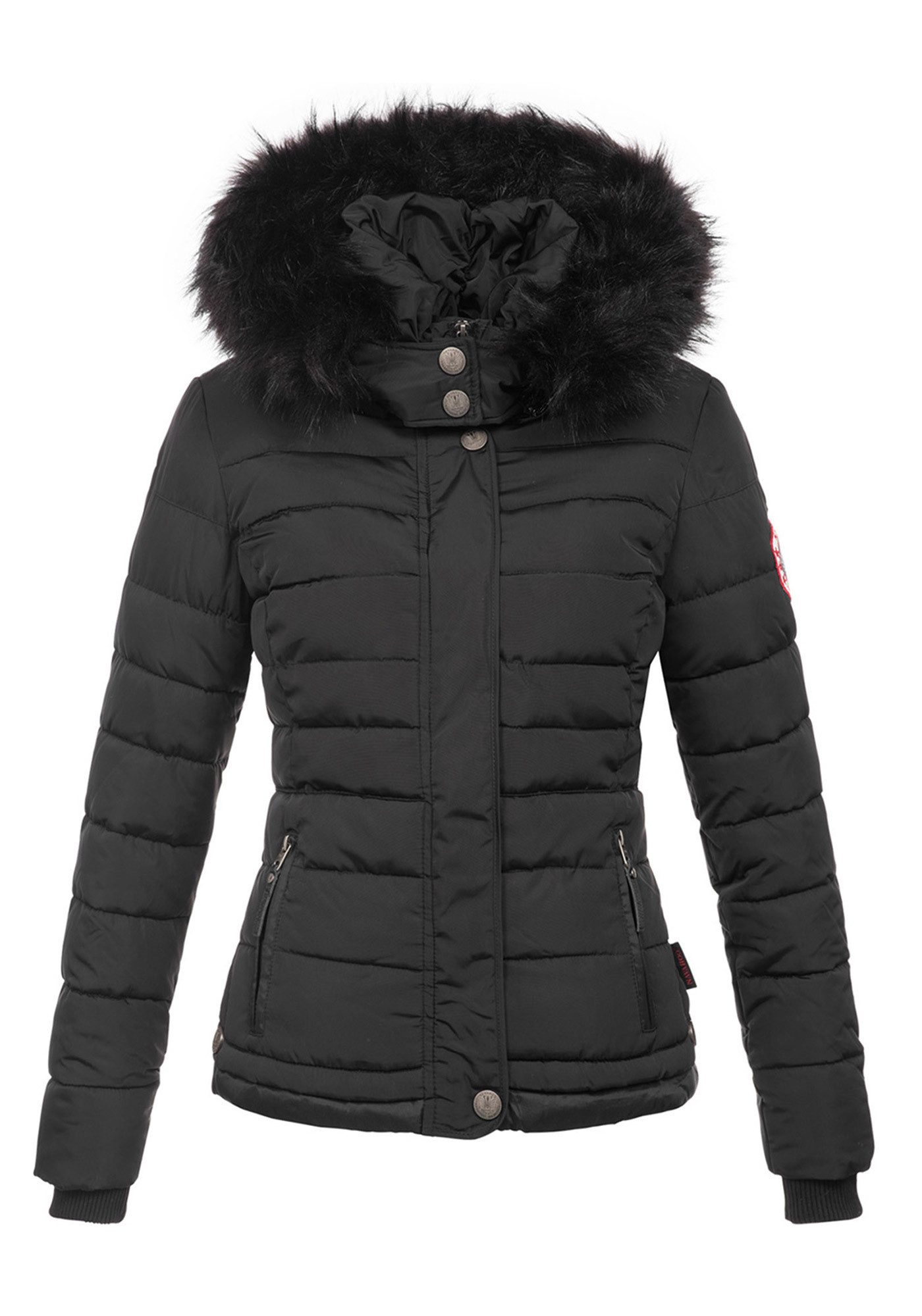 Navahoo Steppjacke Chloe hochwertige Winterjacke mit abnehmbarer Kapuze – Bild 5 von 5