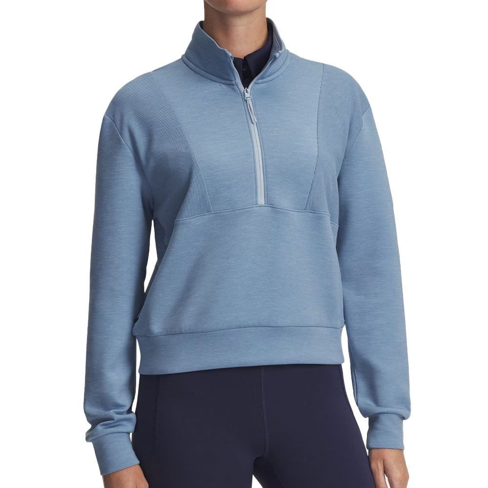 Under Armour® Trainingspullover Under Armour Layer Drive Blaugrau Damen