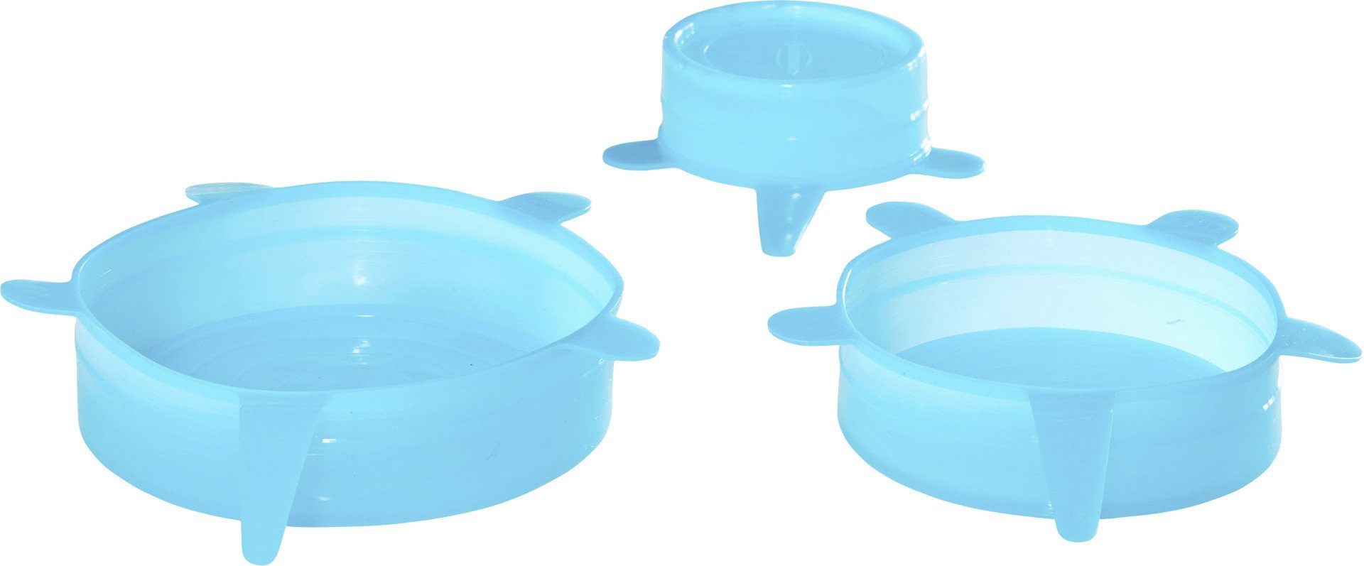 Durandal Frischhaltedeckel Durandal Silikondeckel 3er-Set klein blau