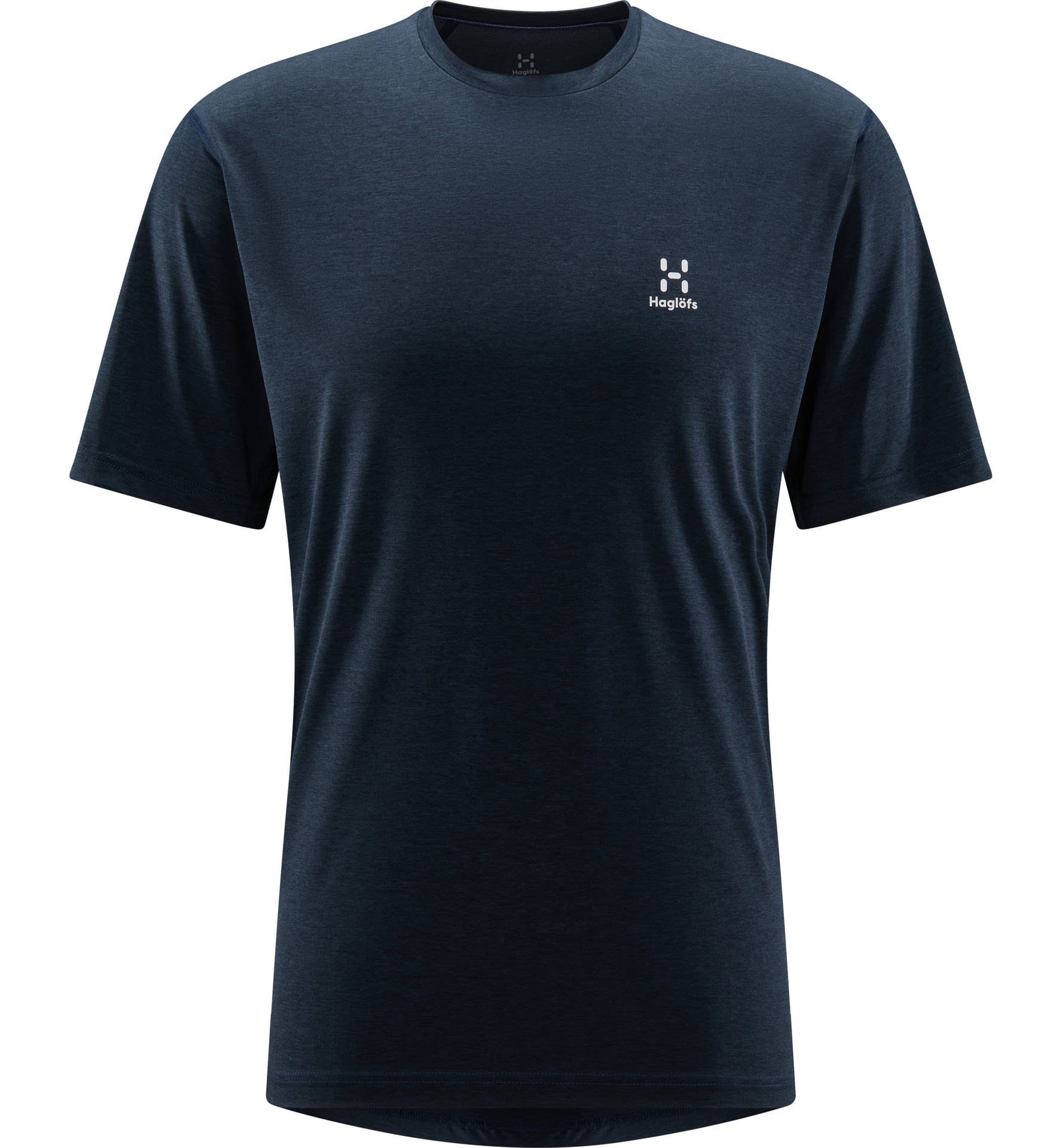 Haglöfs T-Shirt Haglöfs M Ridge Tee Herren Kurzarm-Shirt Tarn Blue Solid