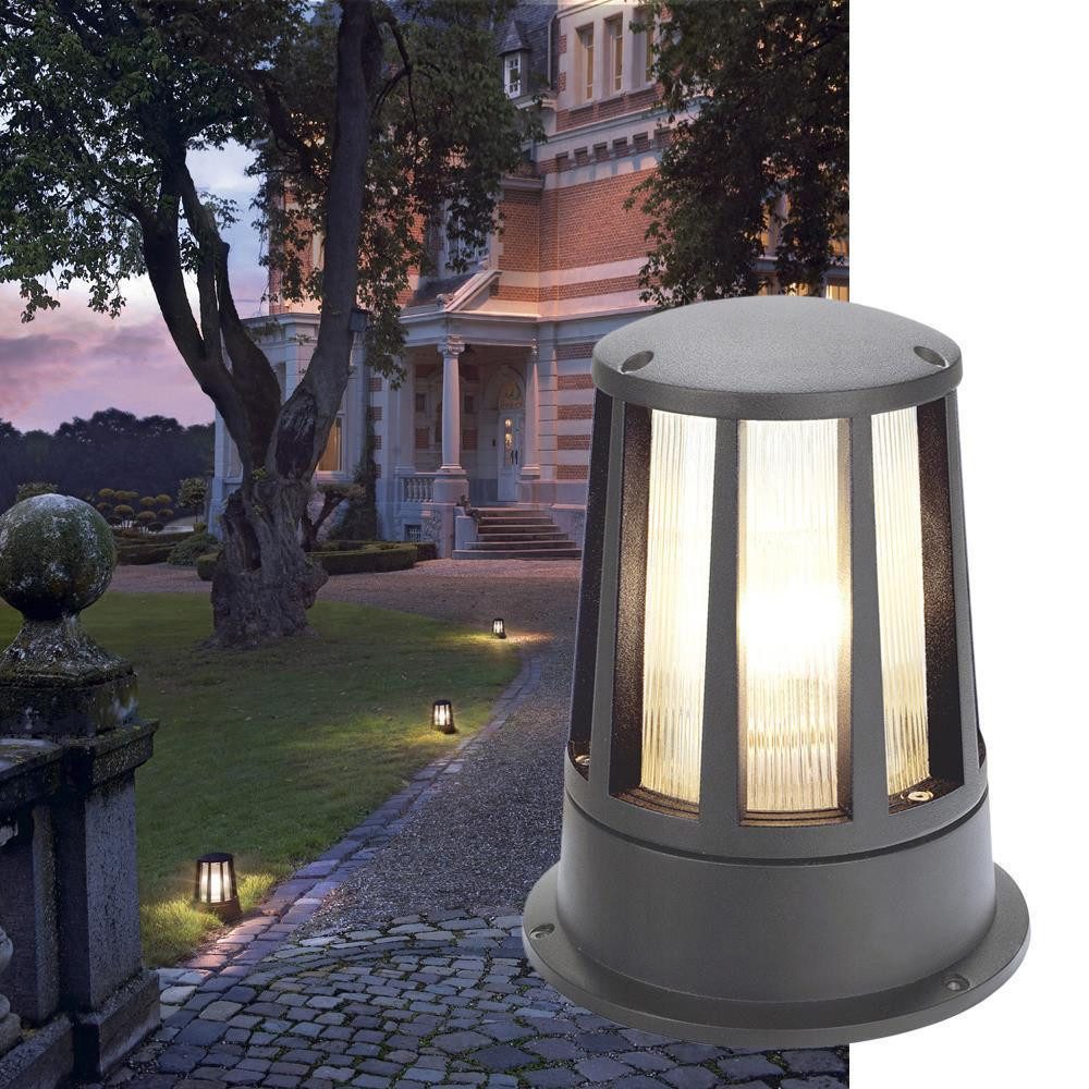 SLV Außen-Stehlampe Sockelleuchte Cone, E27, anthrazit, IP54