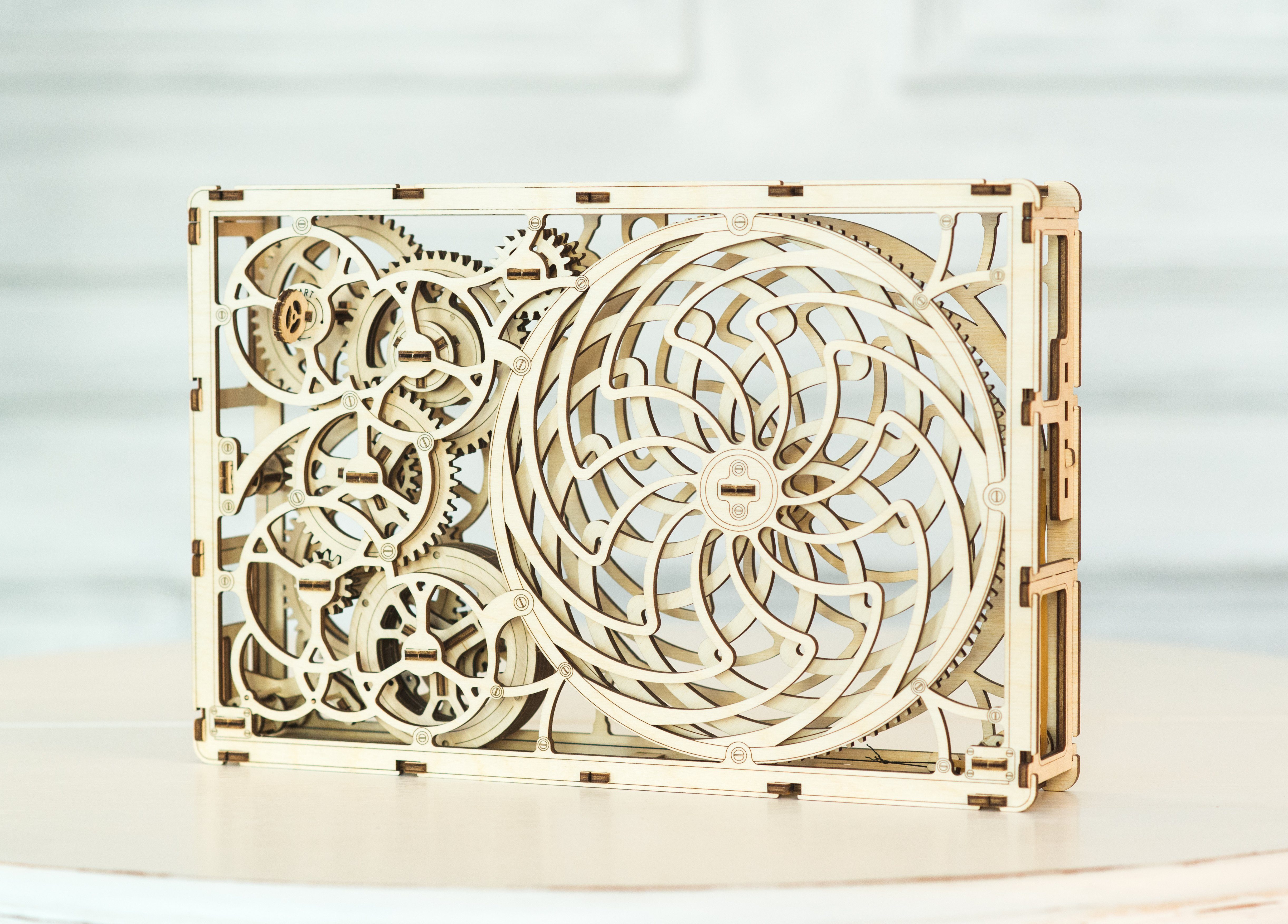 Wooden City 3D-Puzzle Mechanisches Bild Funktionsbausatz 3D Puzzle Holzmode günstig online kaufen