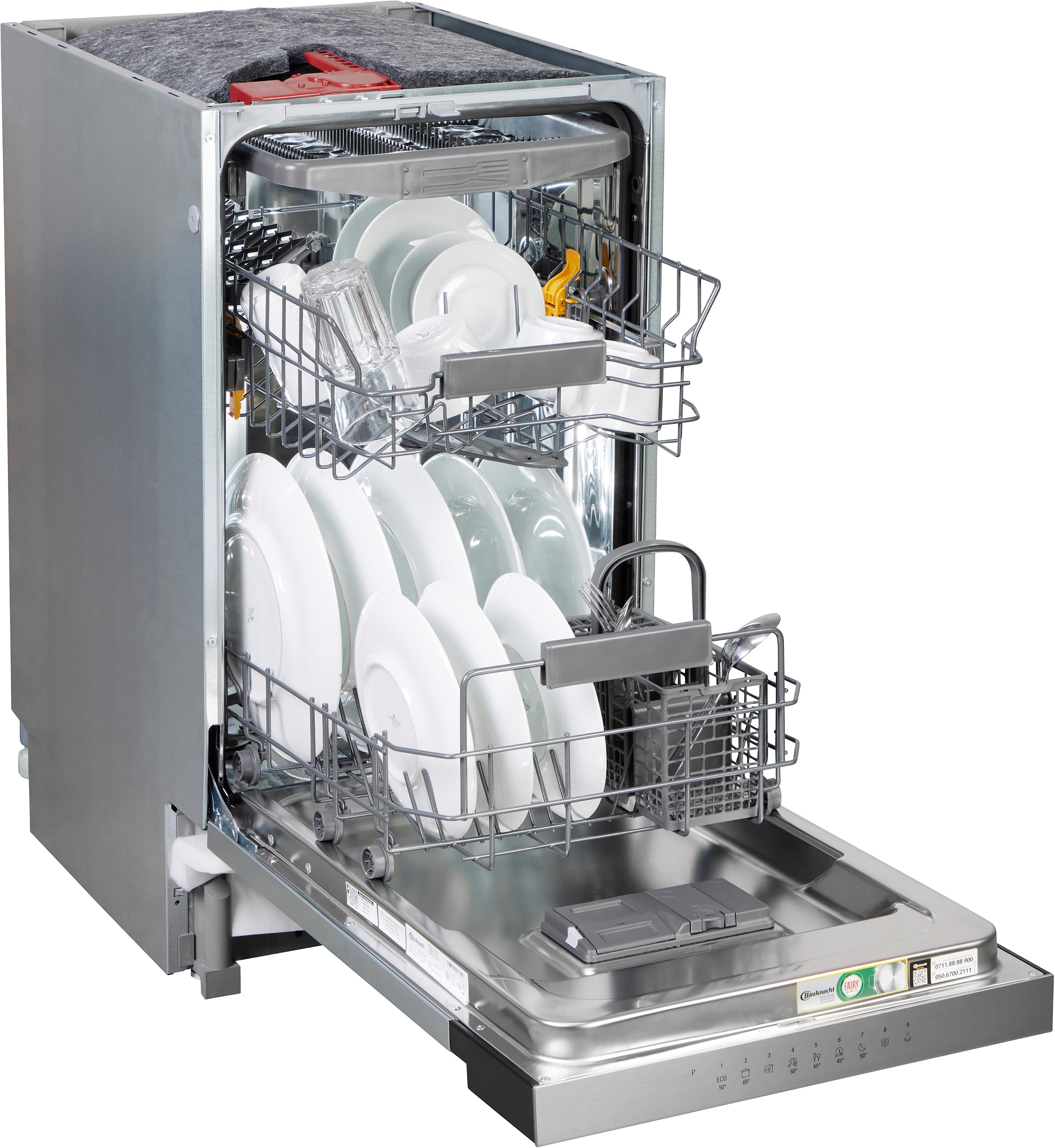 BAUKNECHT teilintegrierbarer Geschirrspüler BK4PC11BS7A0, 11 Maßgedecke, ActiveDry
