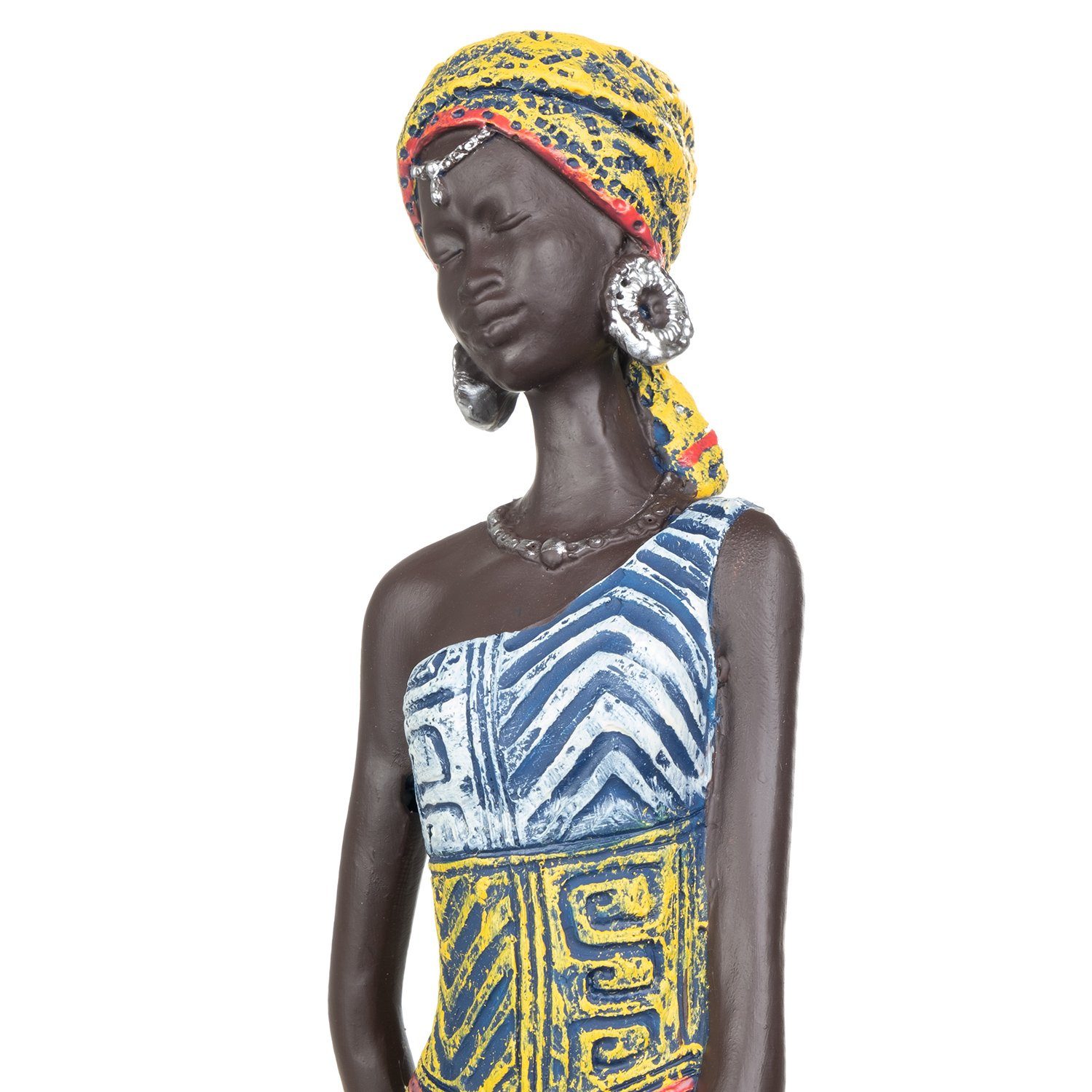 Afrikanische gelb Frauen Polyresin Figuren Dekofigur Dekofigur aus Kunstfigur kulturell Moritz aus Polyresin, Dekoration Dekoelement Deko-Figur