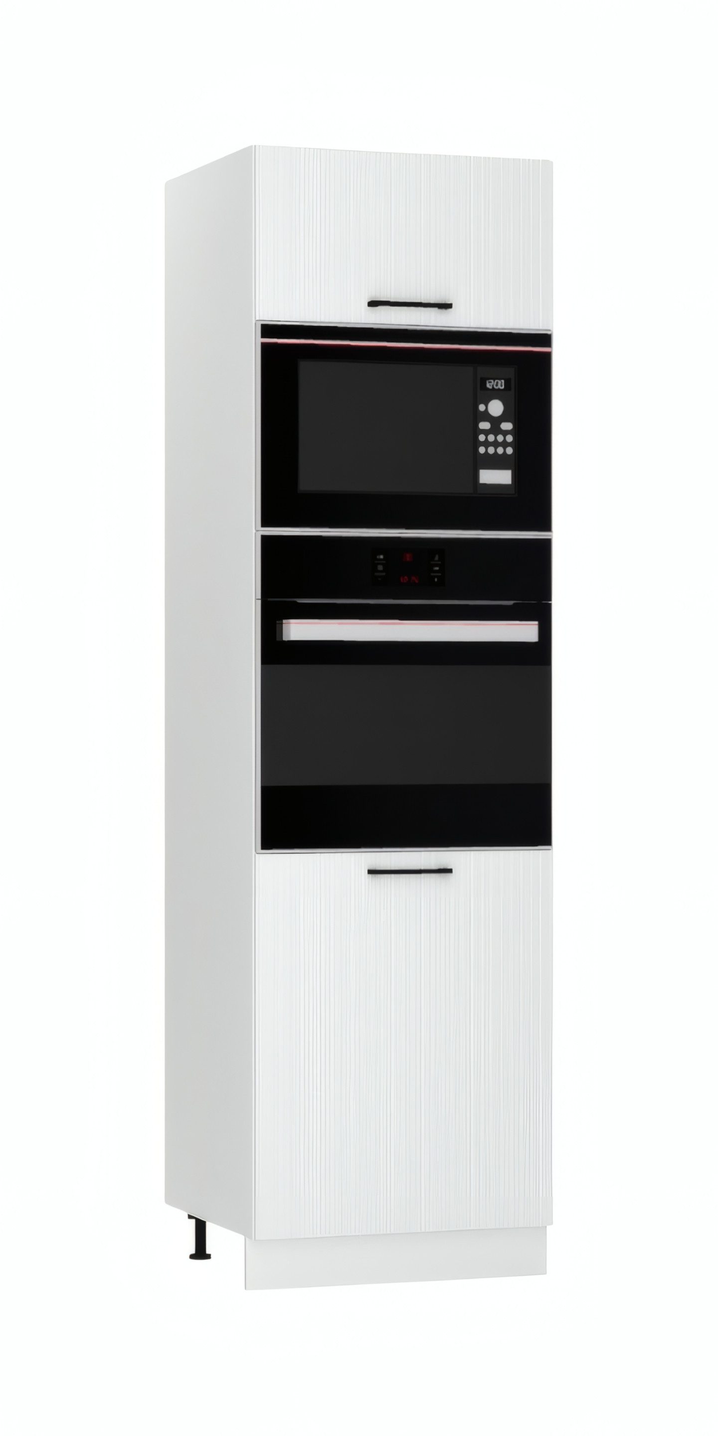 ROYAL24_MARKT Mikrowellenumbauschrank D60PK MVP/L - KENDRO - Stilvolles Küchenelement (Küchen Mikrowellenumbauschrank, 1-St., Premium - Kendro) Hochwertig - Modern - Exklusiv