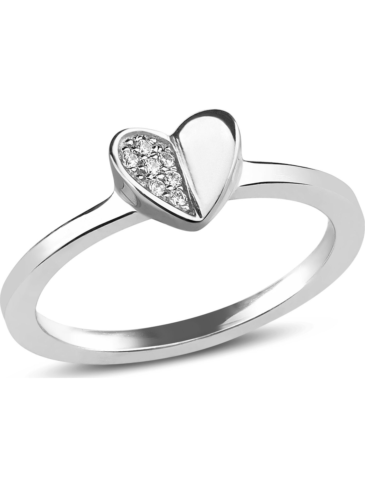 JETTE Silberring JETTE Damenring, Zirkonia, synthetisch