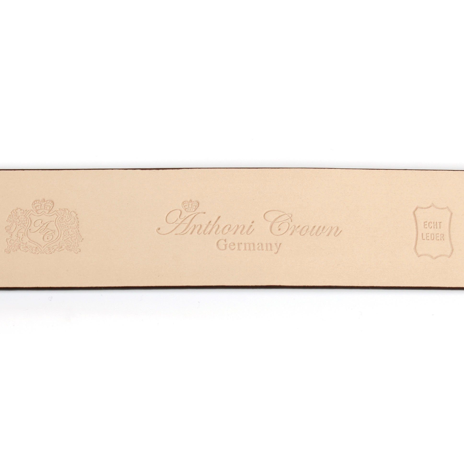 Anthoni Crown Ledergürtel mit filigraner goldfarbener Koppel-Schließe – Bild 2 von 5