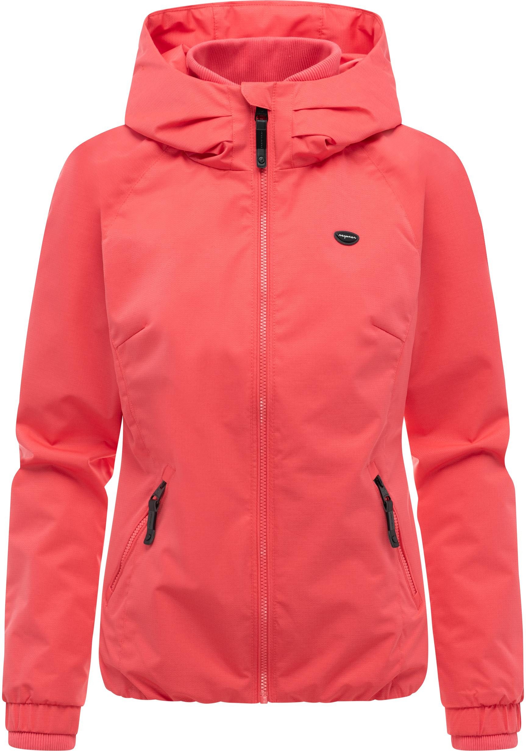 Ragwear Outdoorjacke Dizzie Tech Wasserdichte Damen Übergangsjacke mit großer Kapuze