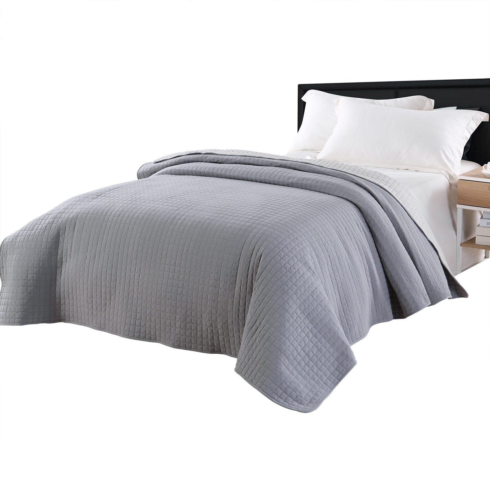 Woltu Tagesdecke, Bettüberwurf Steppdecke Patchwork Wendedesign Kariert günstig online kaufen