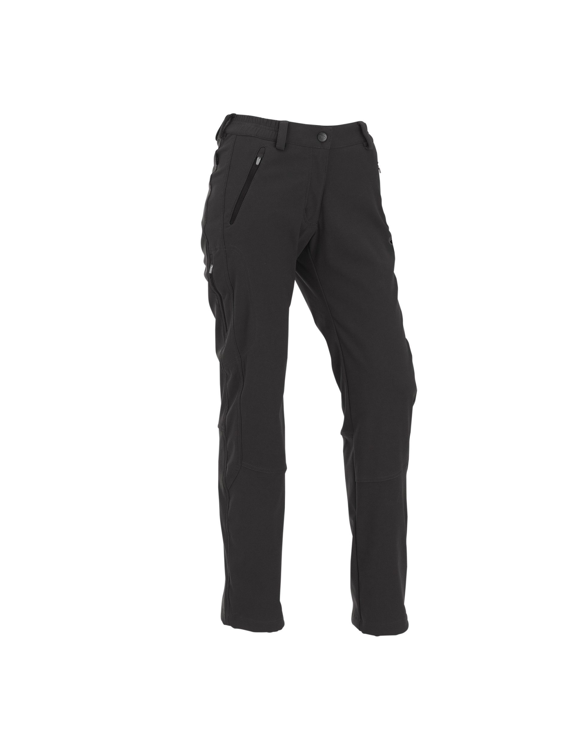 Maul Bundfaltenhose Klosters REC-lange Hose elasti BLACK