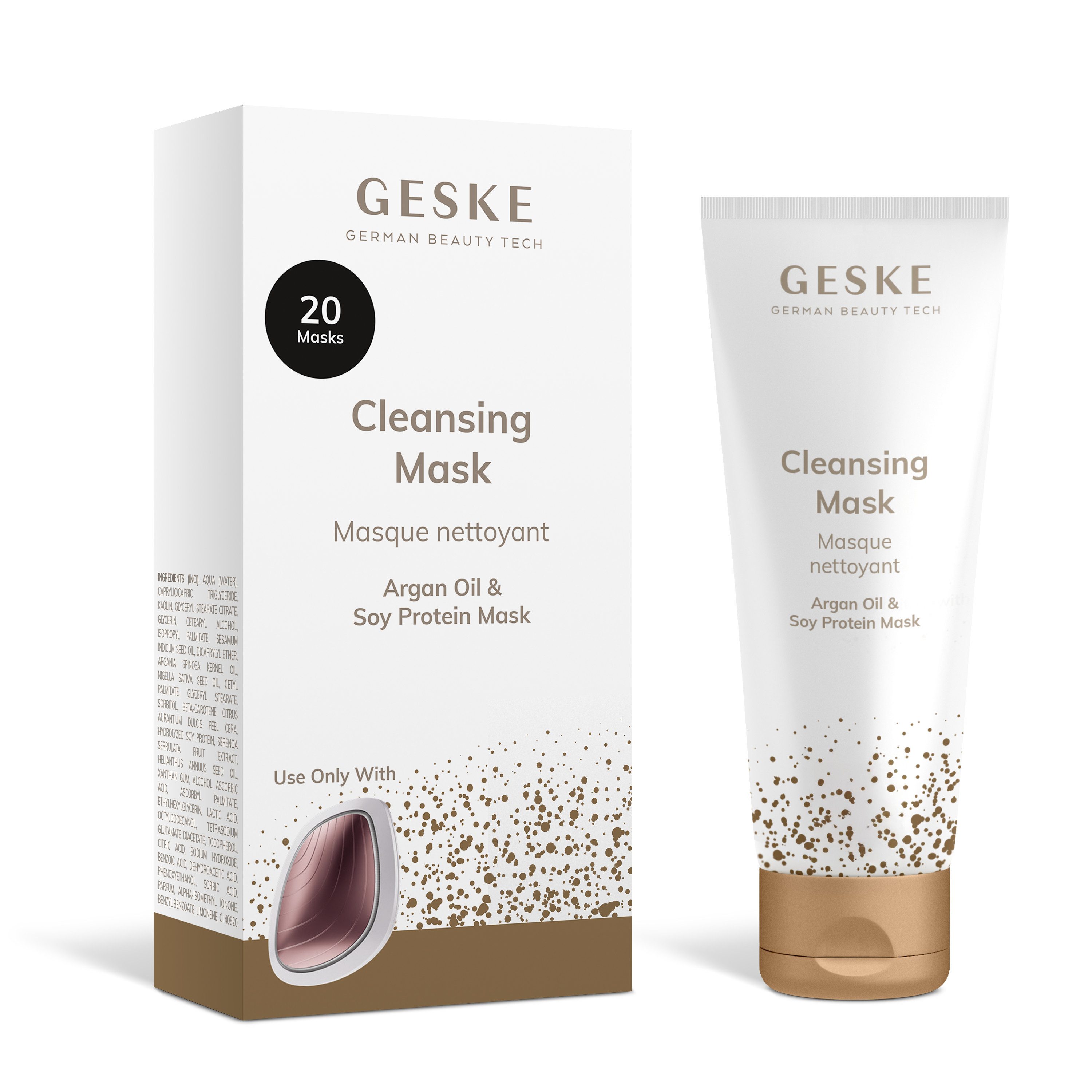 GESKE German Beauty Tech Gesichtsöl Cleansing Mask, 20-tlg.
