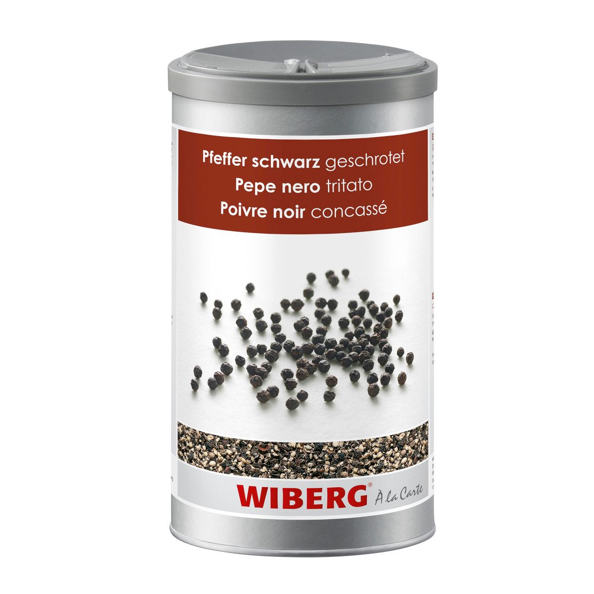WIBERG Gewürz, Wiberg Pfeffer schwarz geschrotet aromatische Note Packung 515g